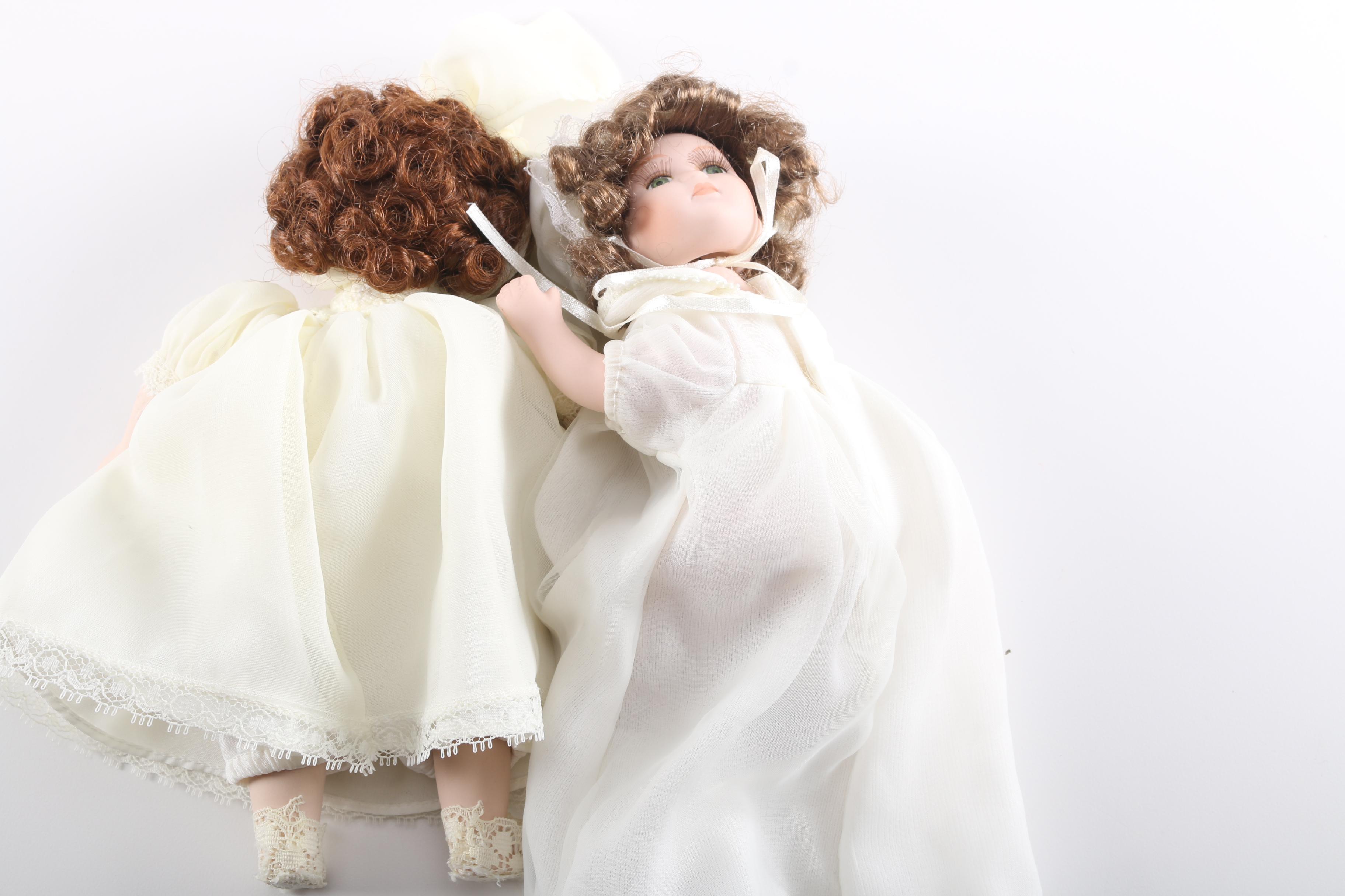 Collection of Porcelain Dolls