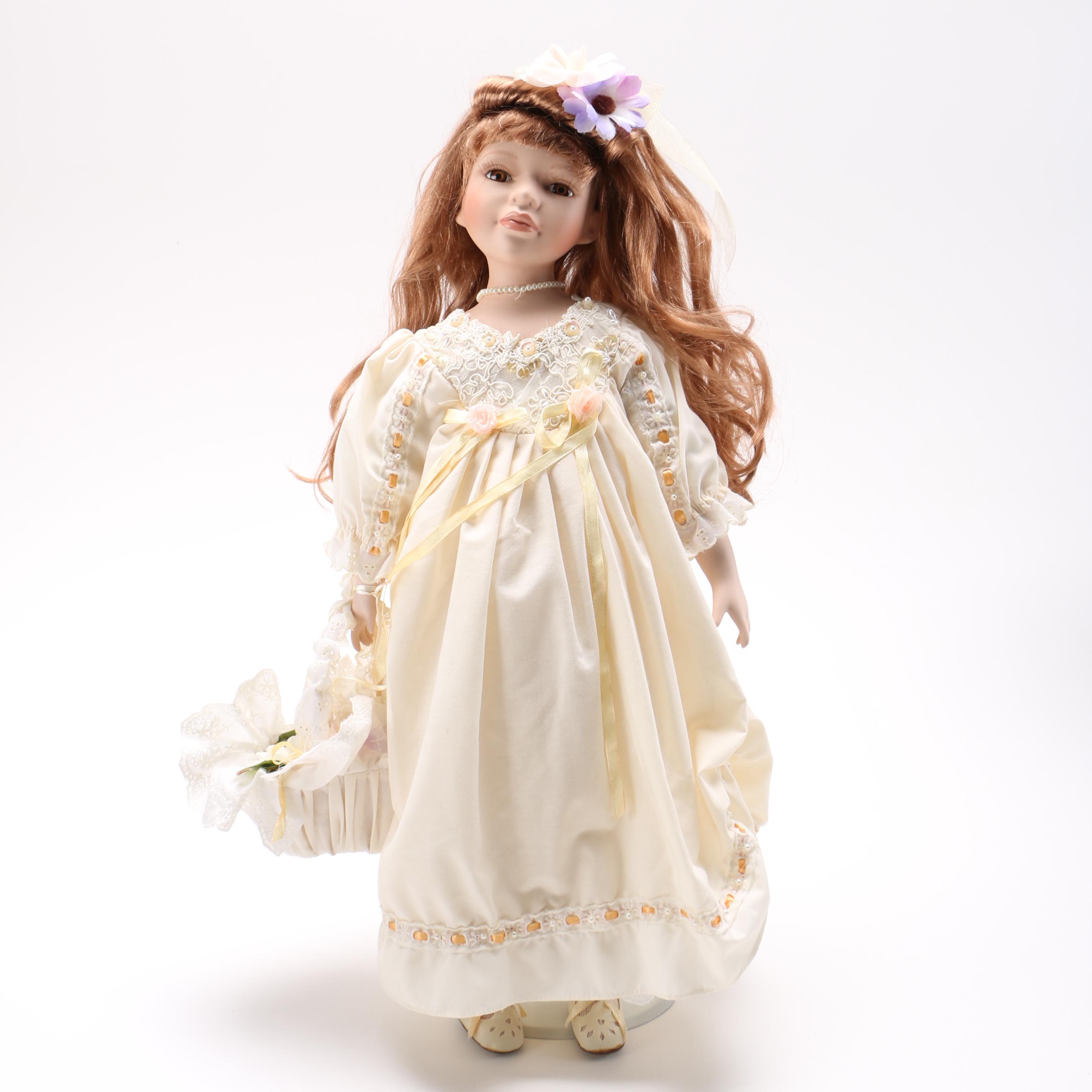 Red-Haired Porcelain Doll