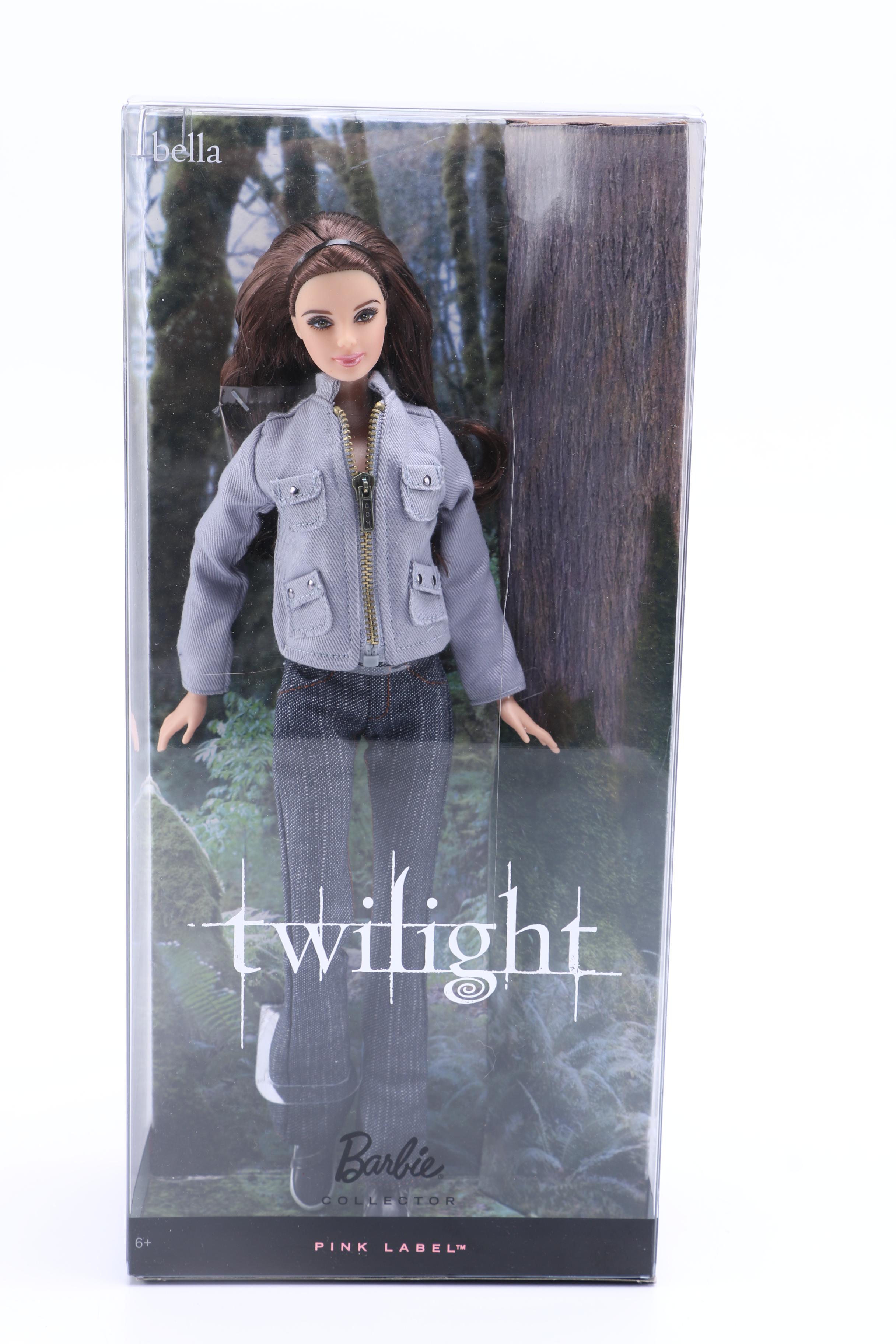 Set of Four "Twilight" Pink Label Barbie Dolls