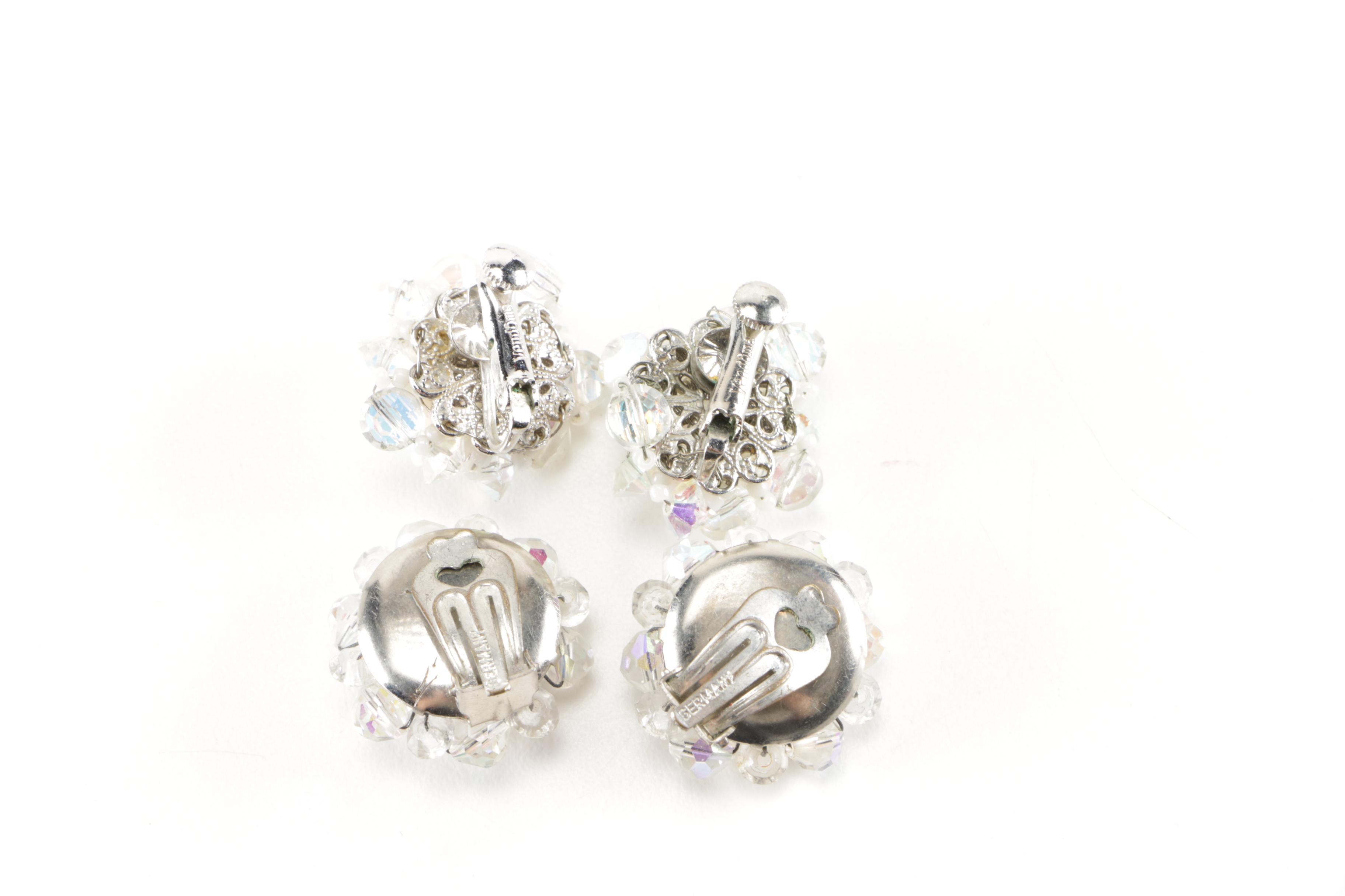 Costume Earrings Including Weiss and Vendome