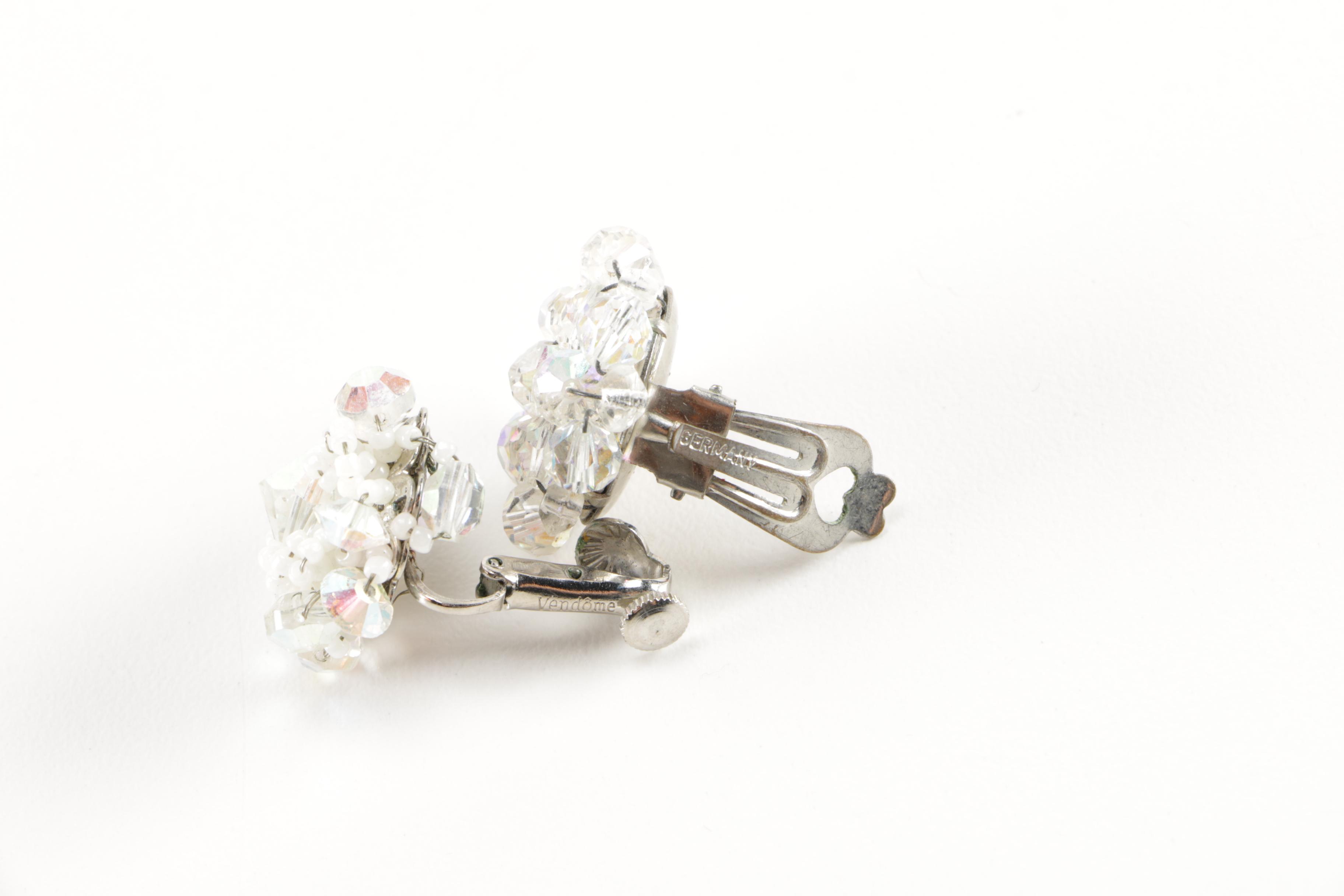 Costume Earrings Including Weiss and Vendome