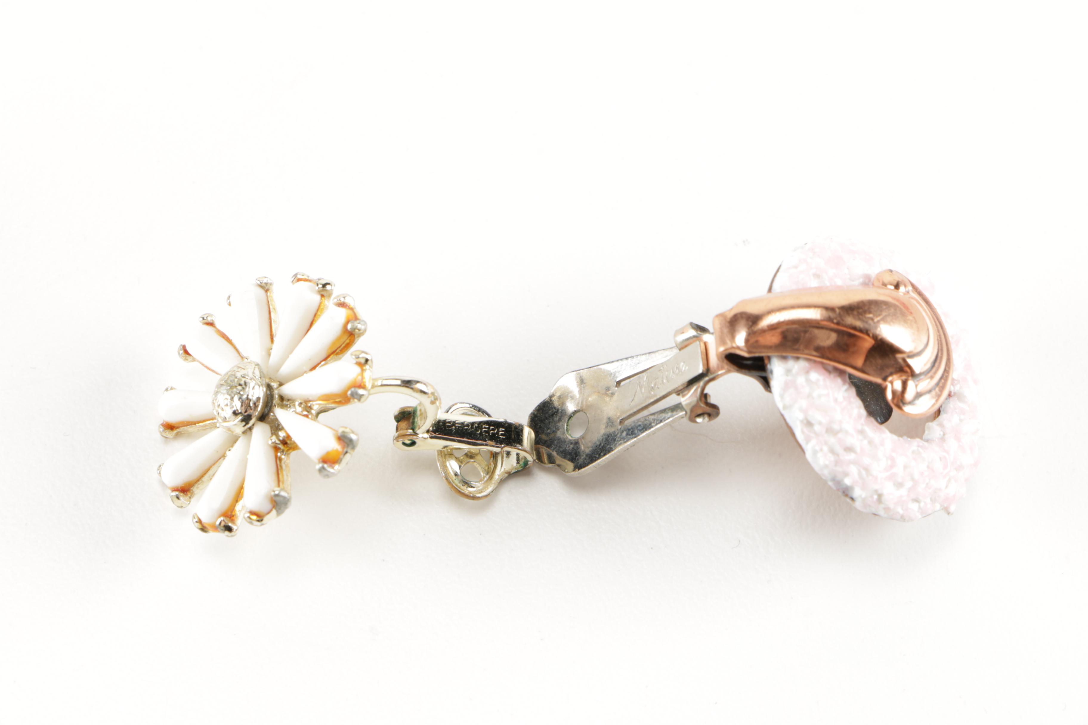 Costume Earrings Including Weiss and Vendome