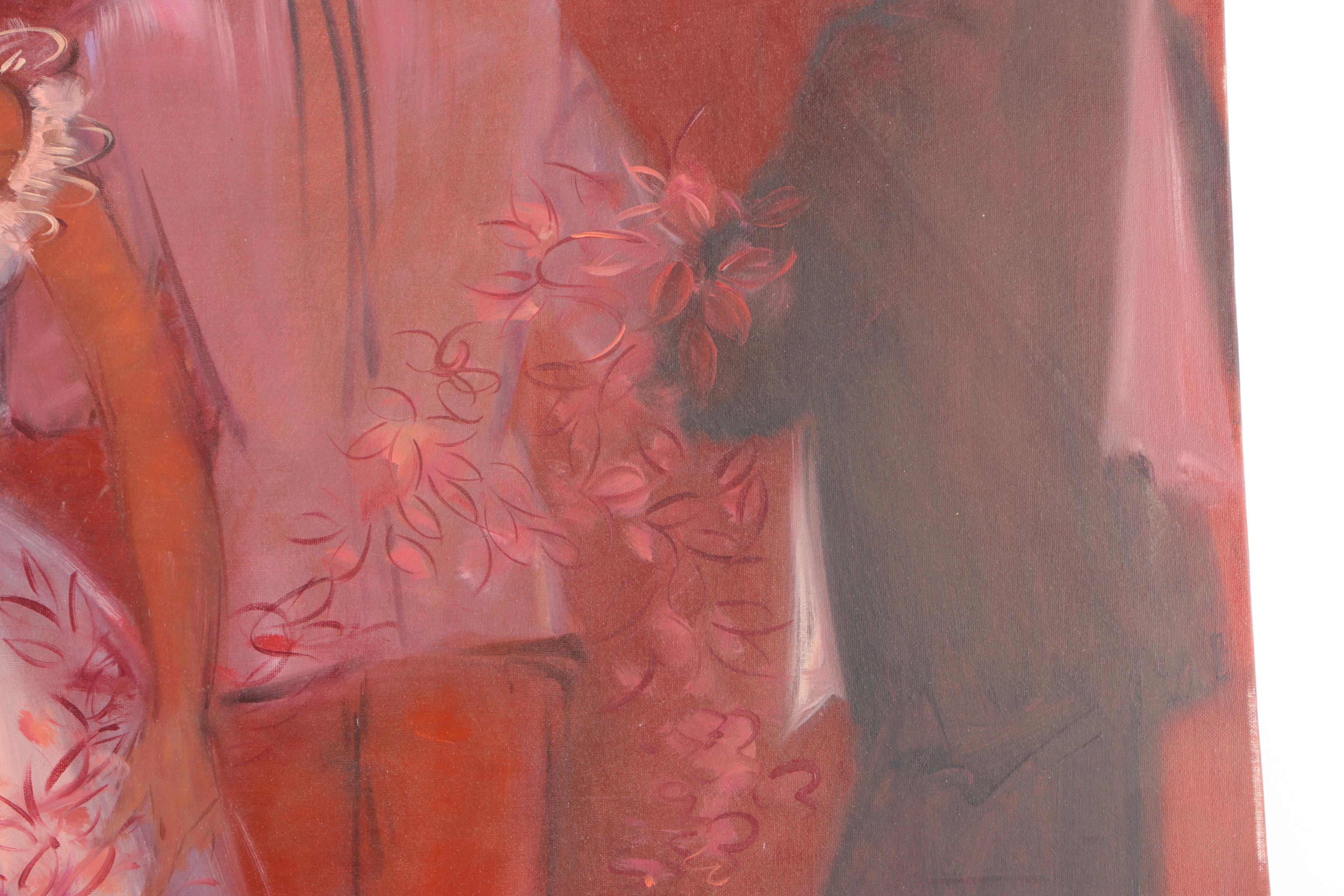 Hansen Original Oil Painting "Dancing"