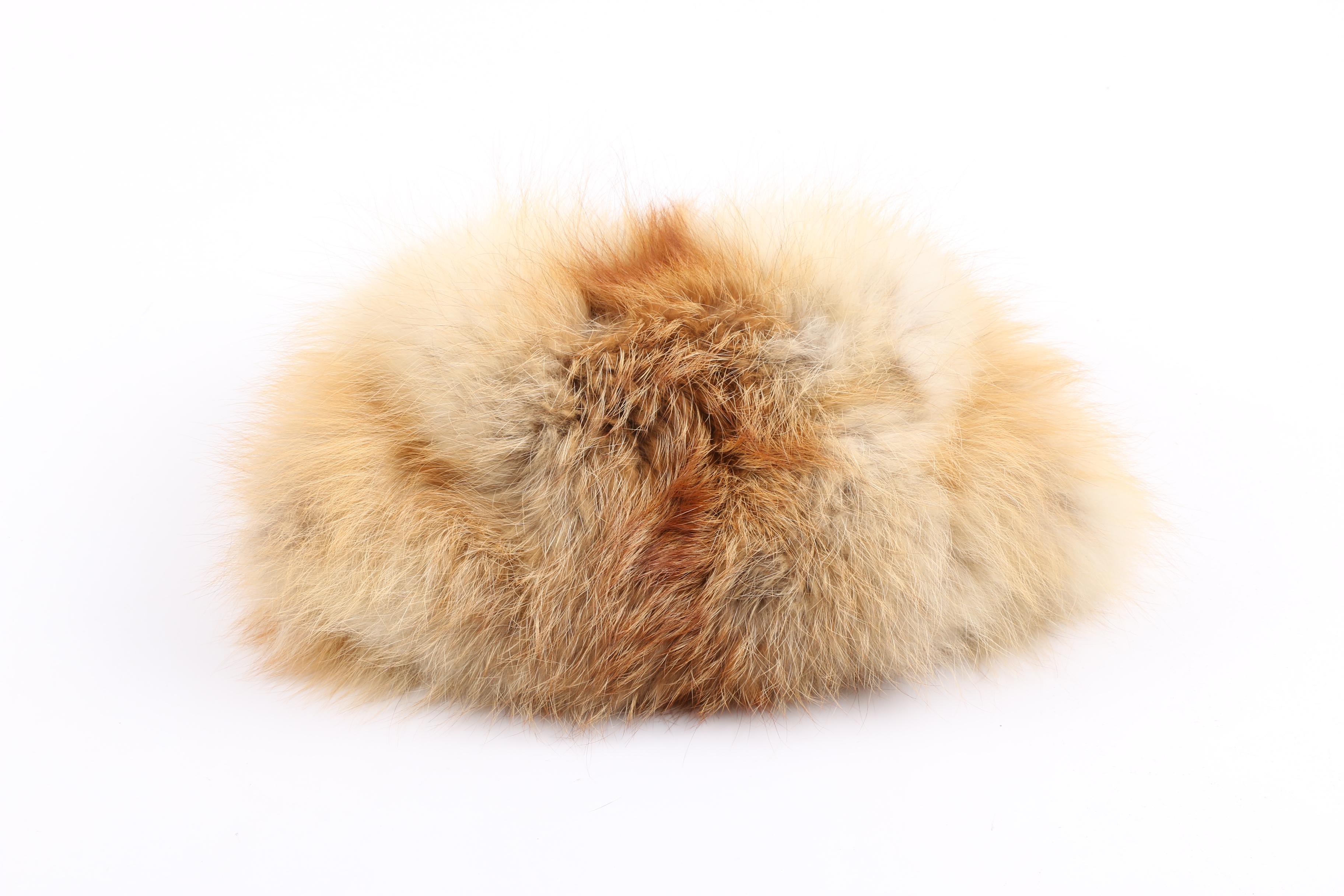 Fur Hat and Muffs Including Fox and Racoon