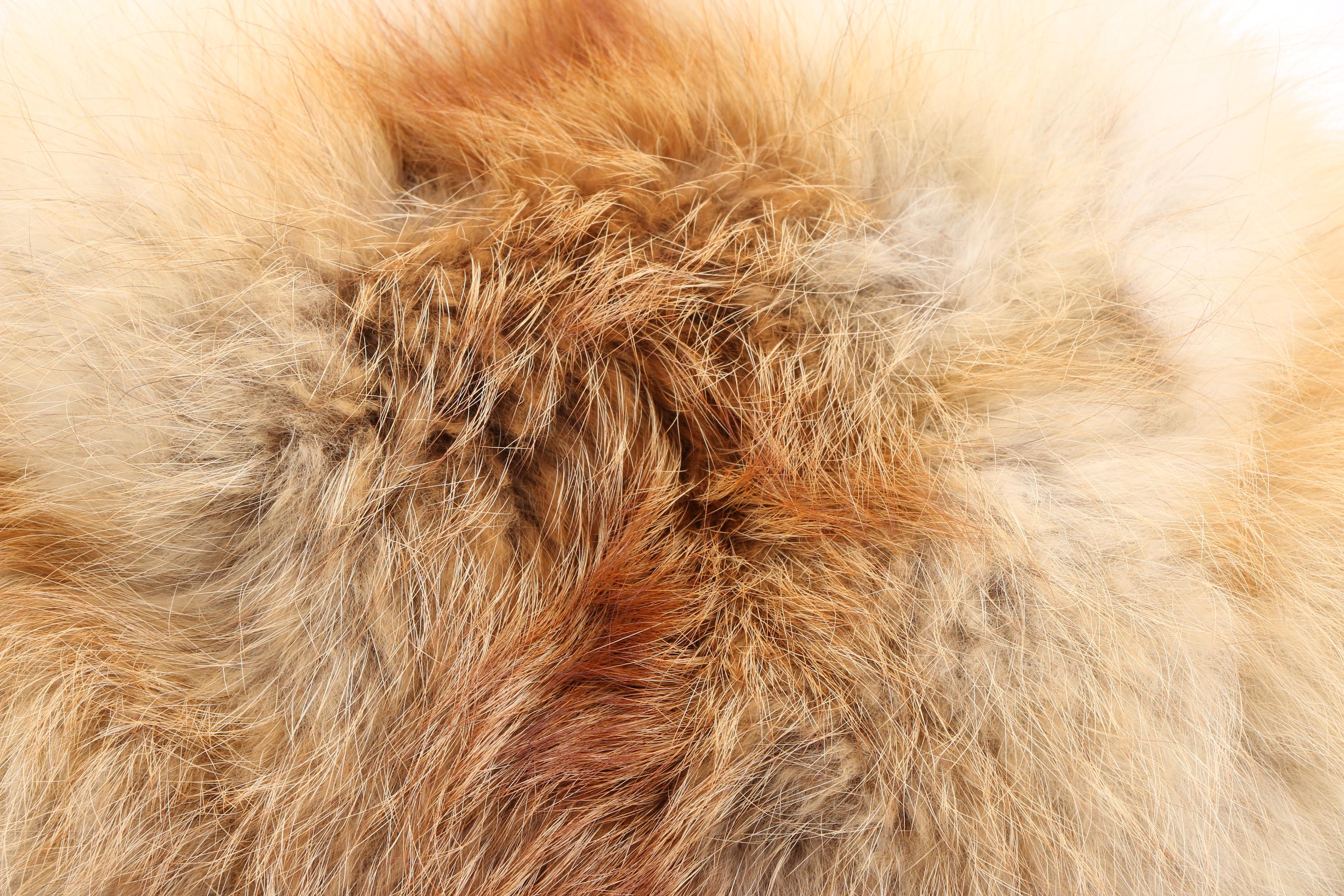 Fur Hat and Muffs Including Fox and Racoon
