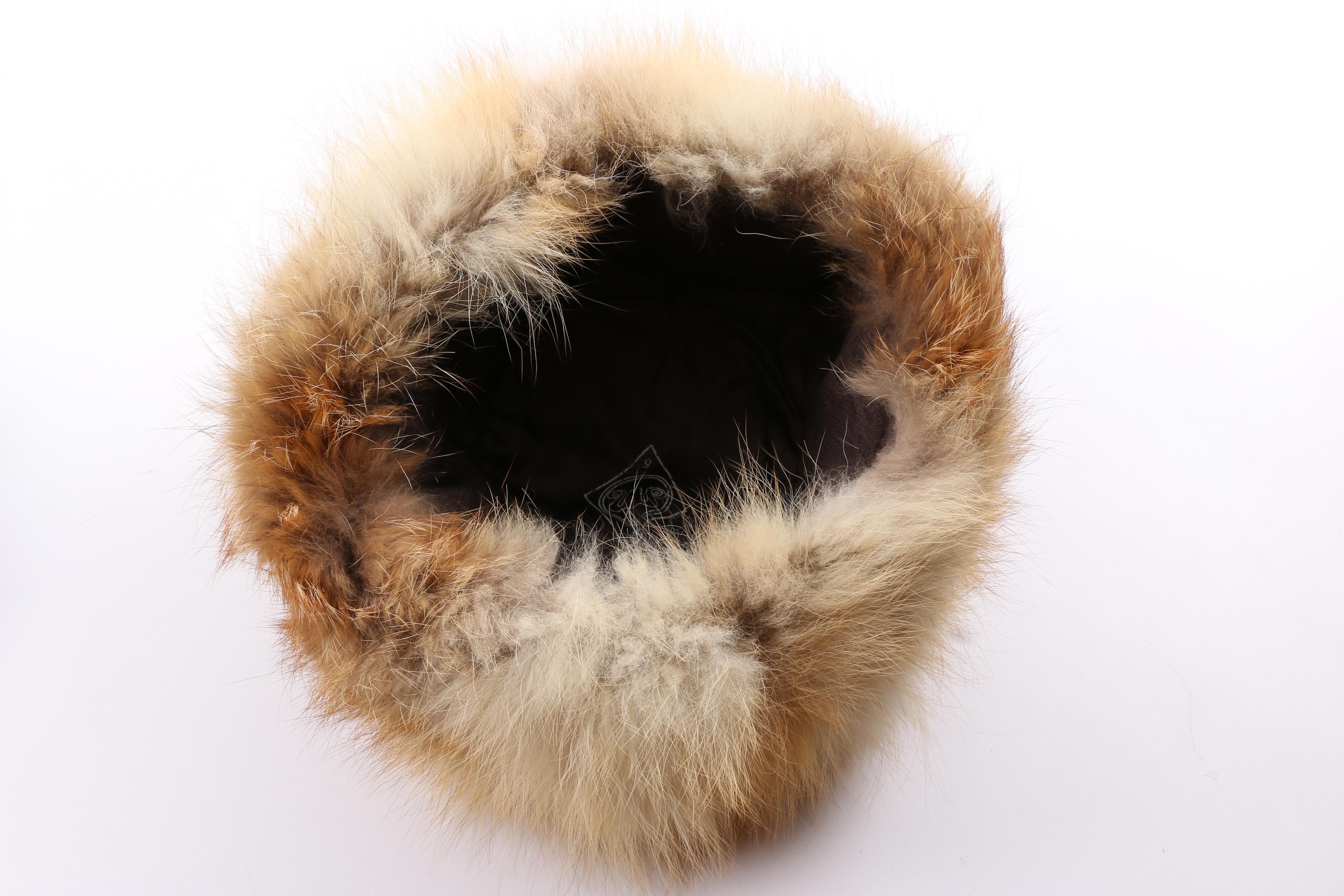 Fur Hat and Muffs Including Fox and Racoon