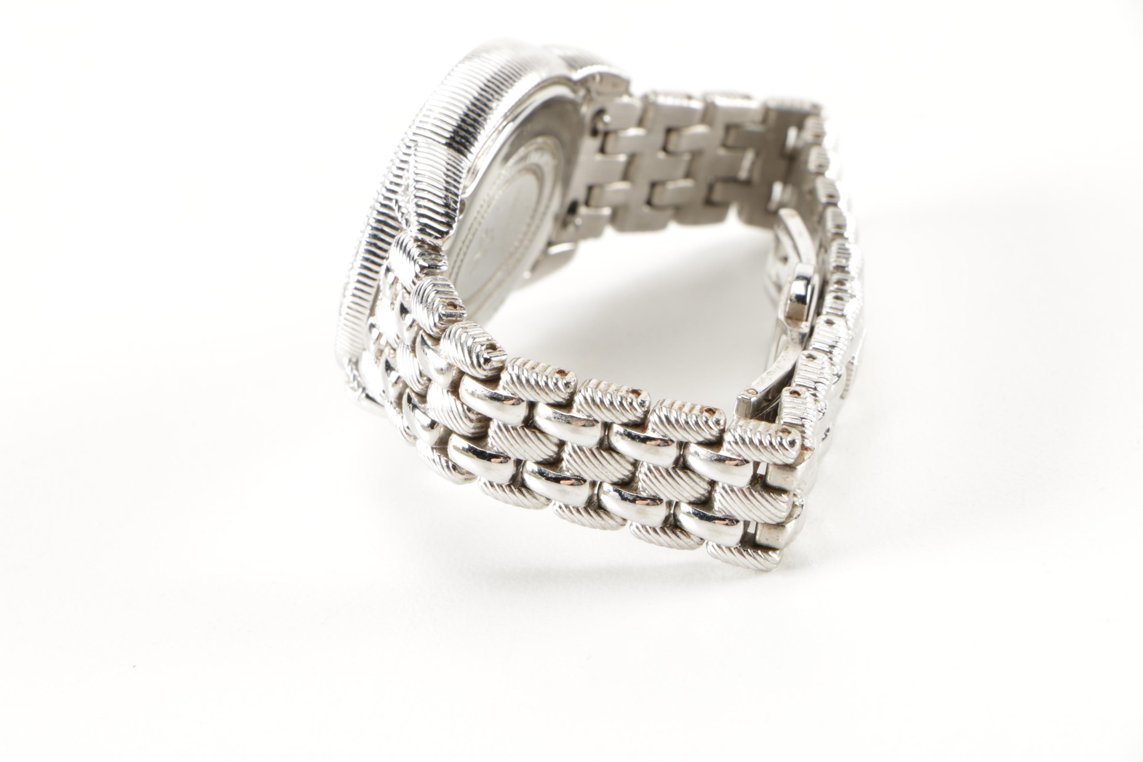 Judith Ripka Silver Tone Watch