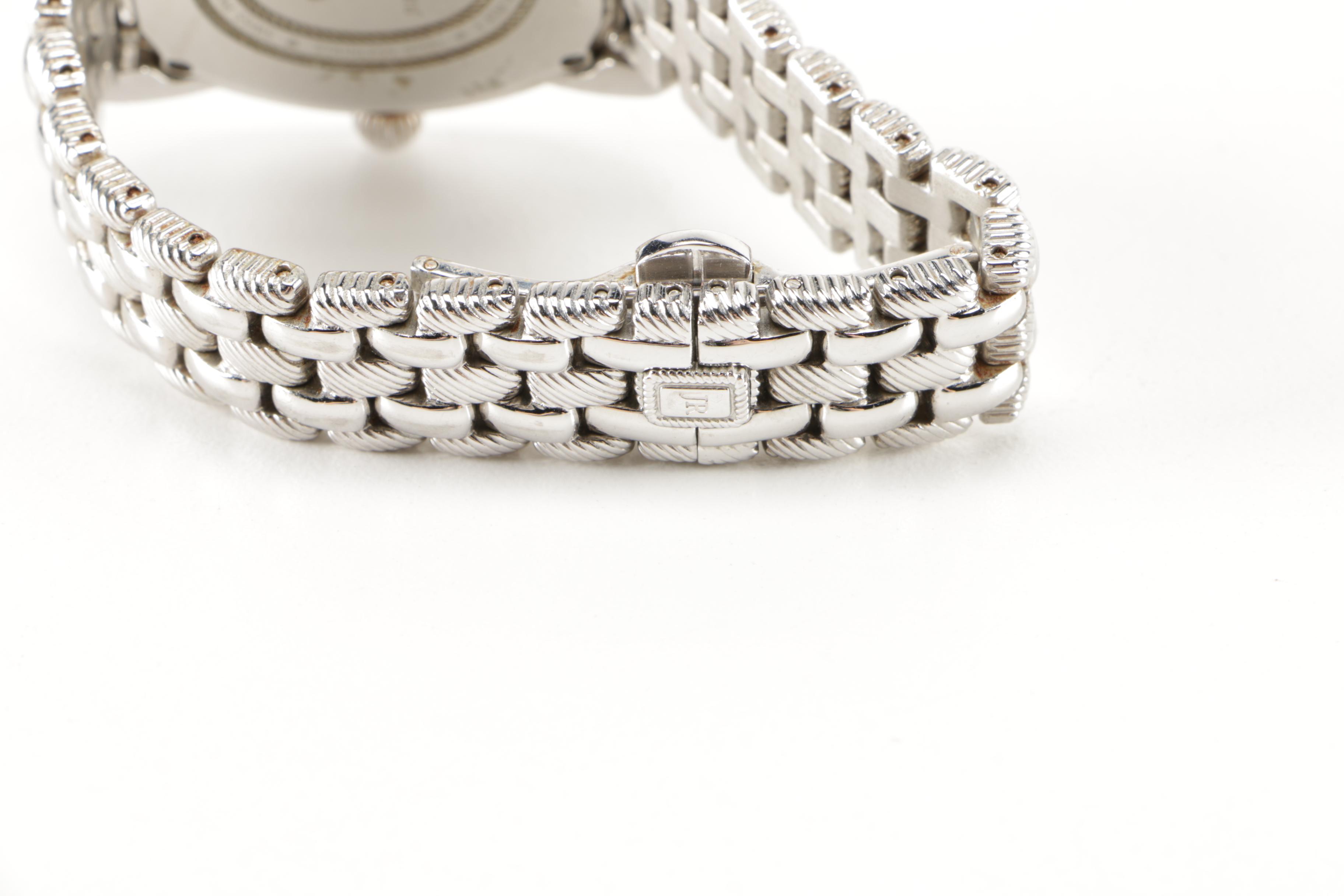 Judith Ripka Silver Tone Watch