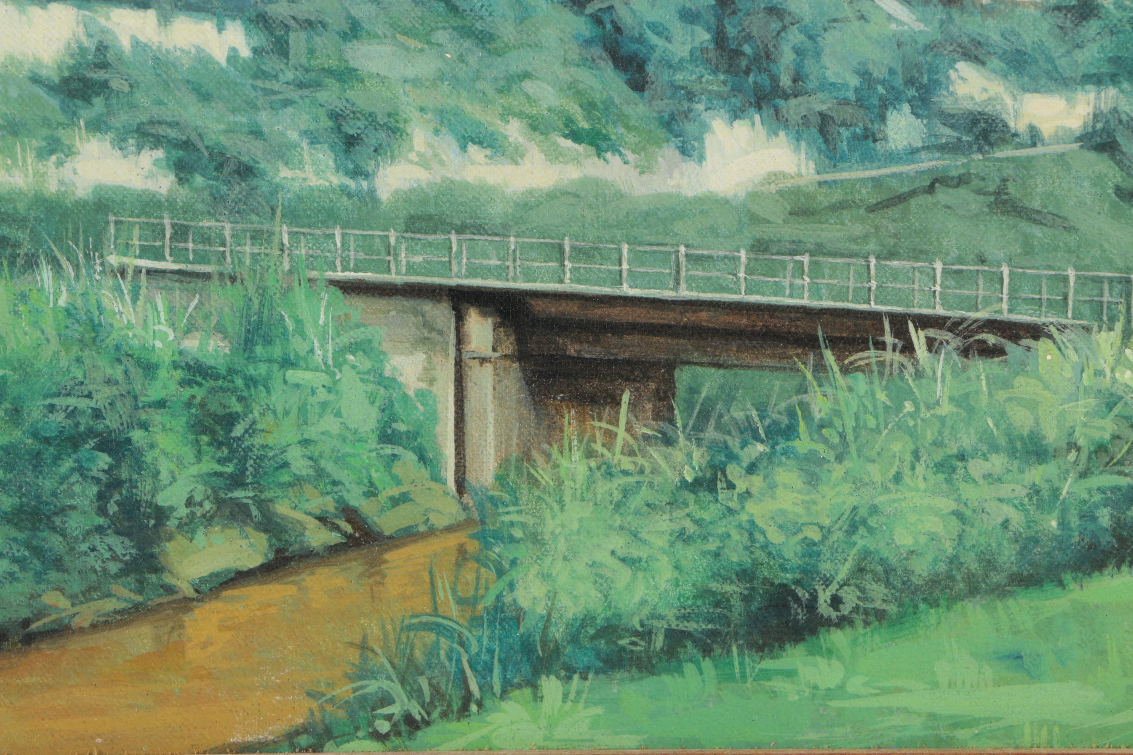 "Landscape" Jose Gomez-Sanz Original Oil Painting on Canvas