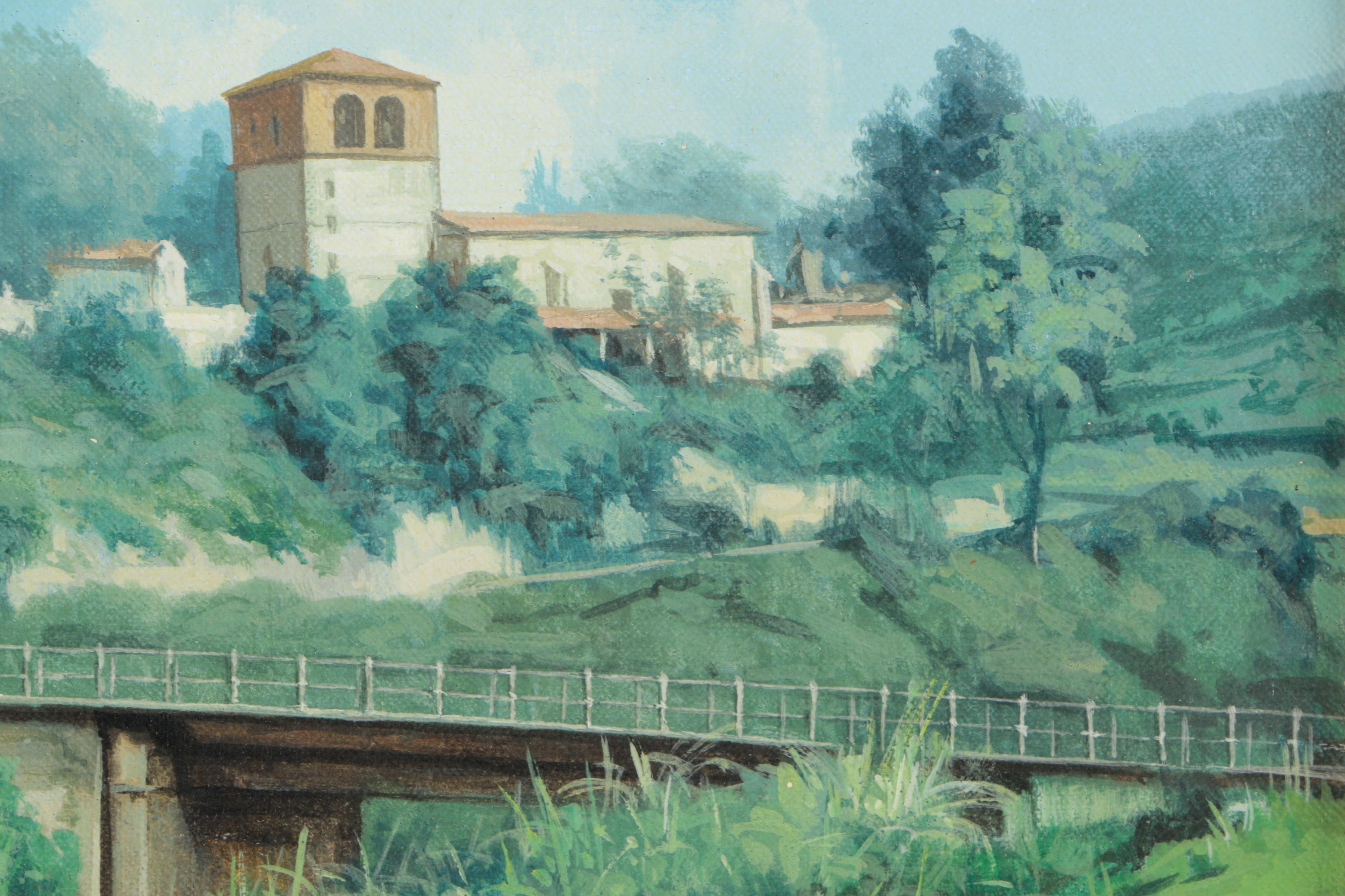 "Landscape" Jose Gomez-Sanz Original Oil Painting on Canvas