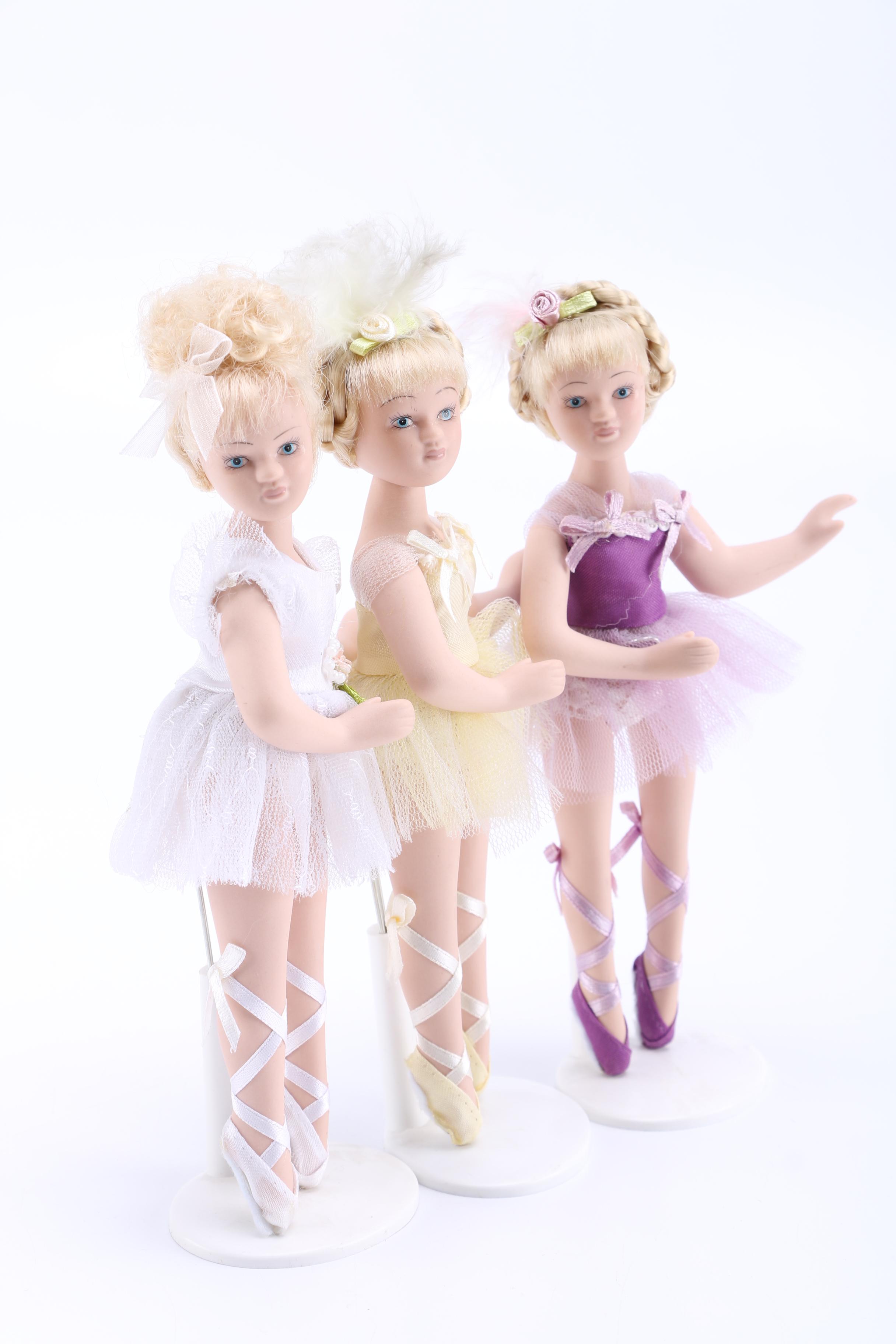 Set of Five Ballerina Dolls