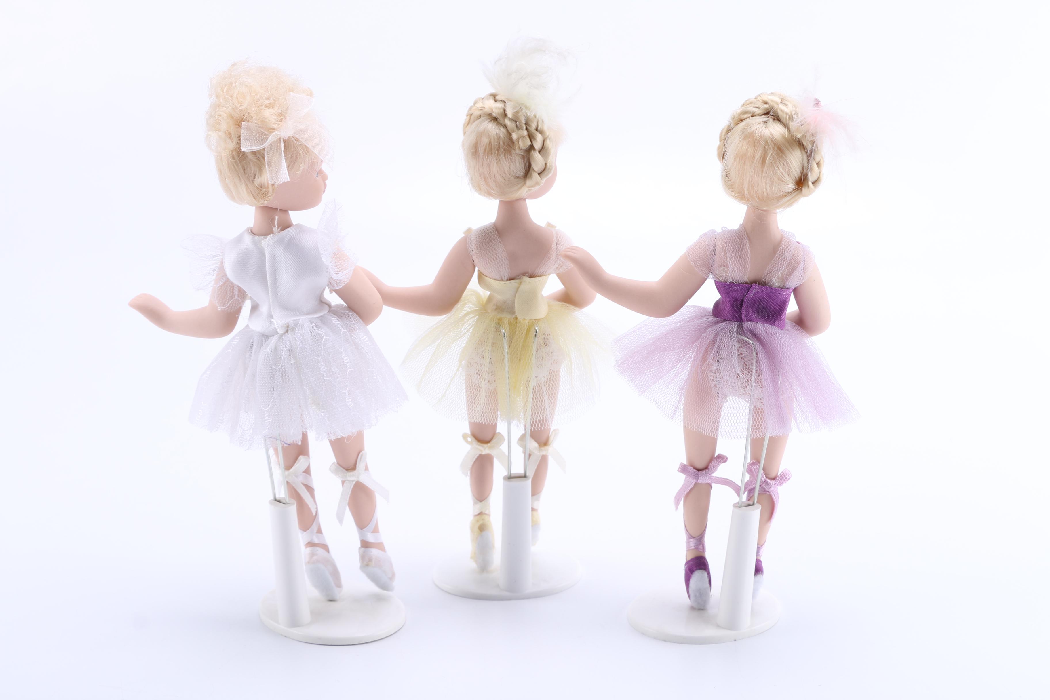 Set of Five Ballerina Dolls