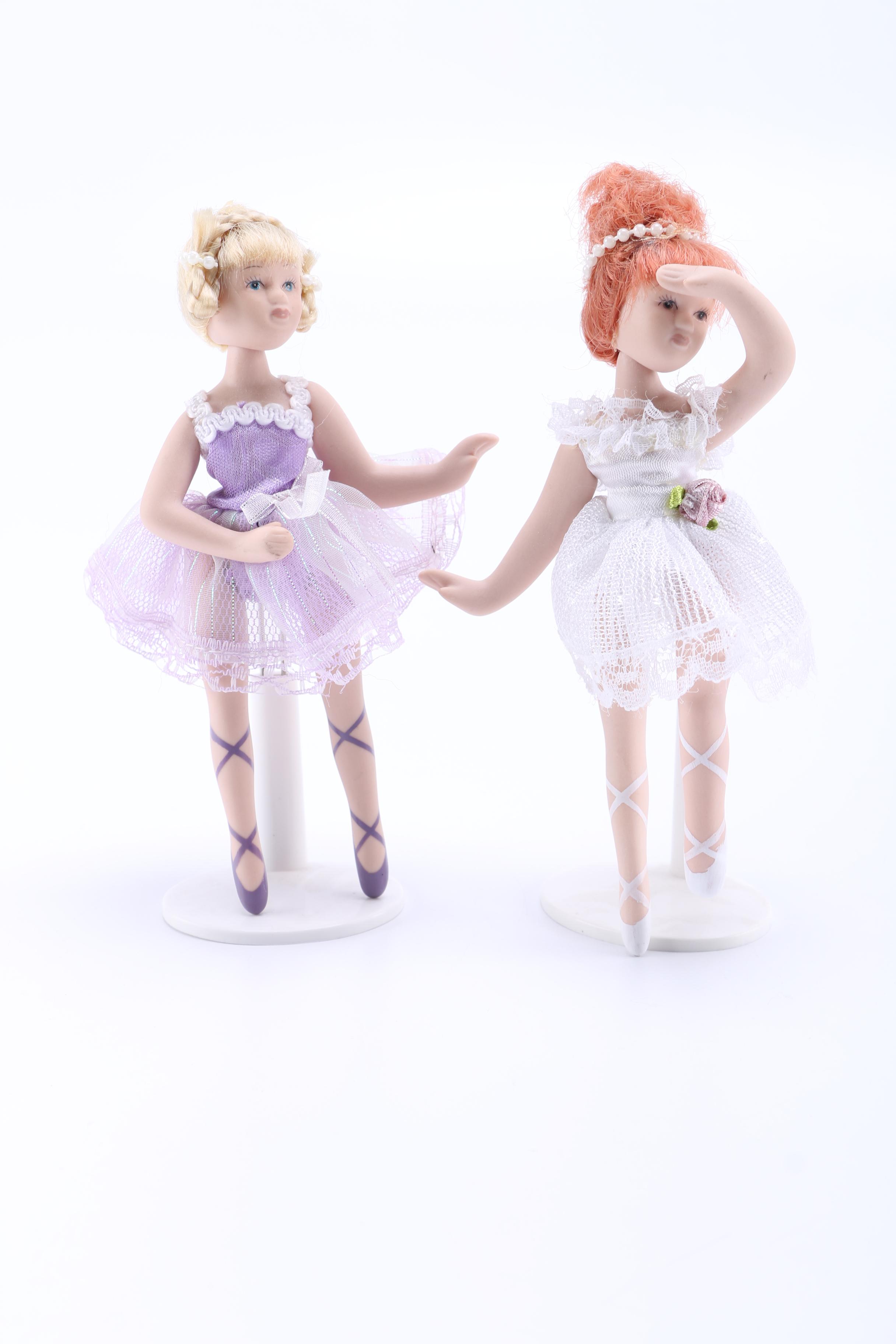 Set of Five Ballerina Dolls