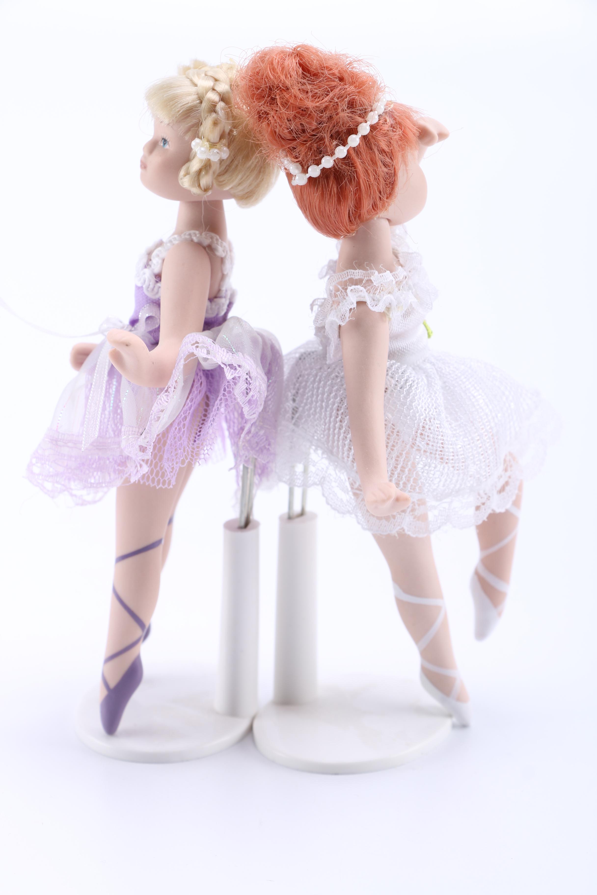 Set of Five Ballerina Dolls