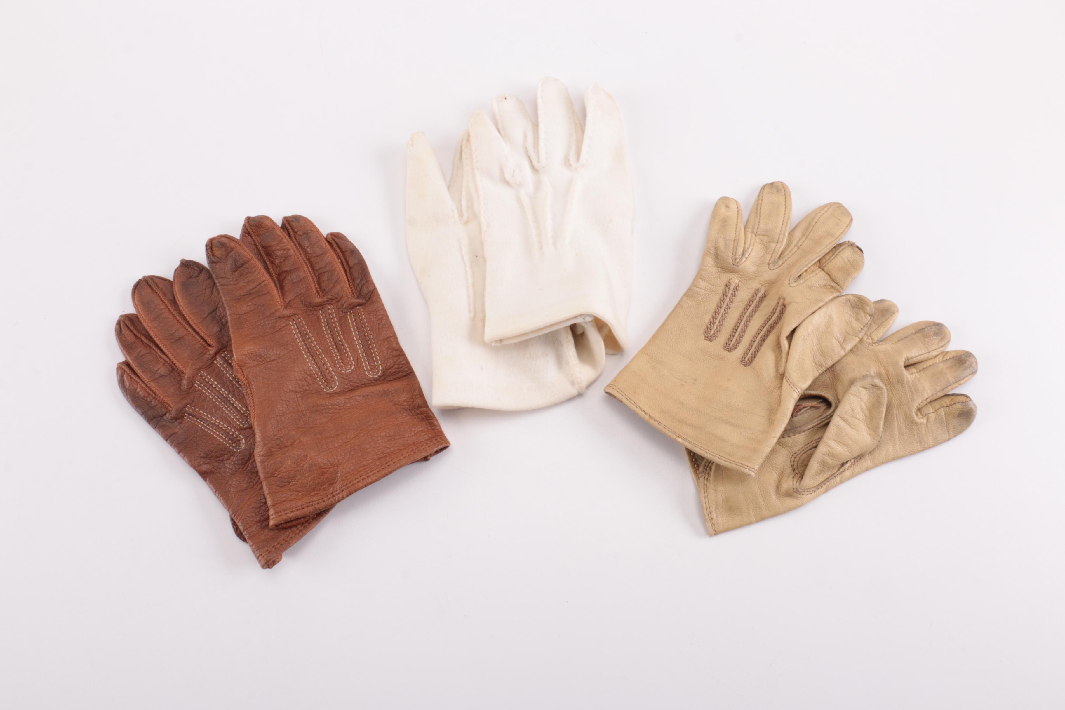 Assortment of Baby and Children's Shoes, Bonnets, and Gloves