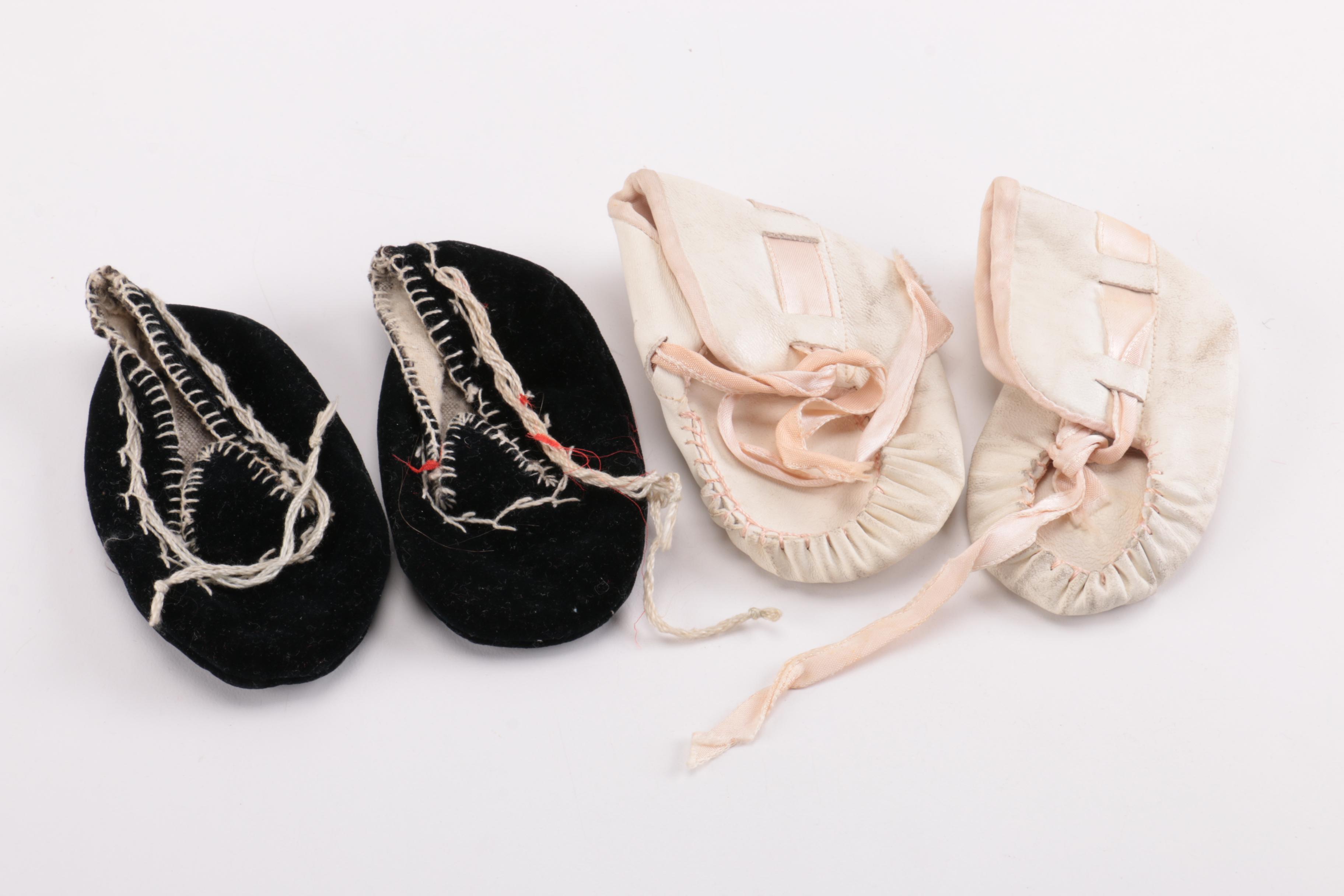 Assortment of Baby and Children's Shoes, Bonnets, and Gloves