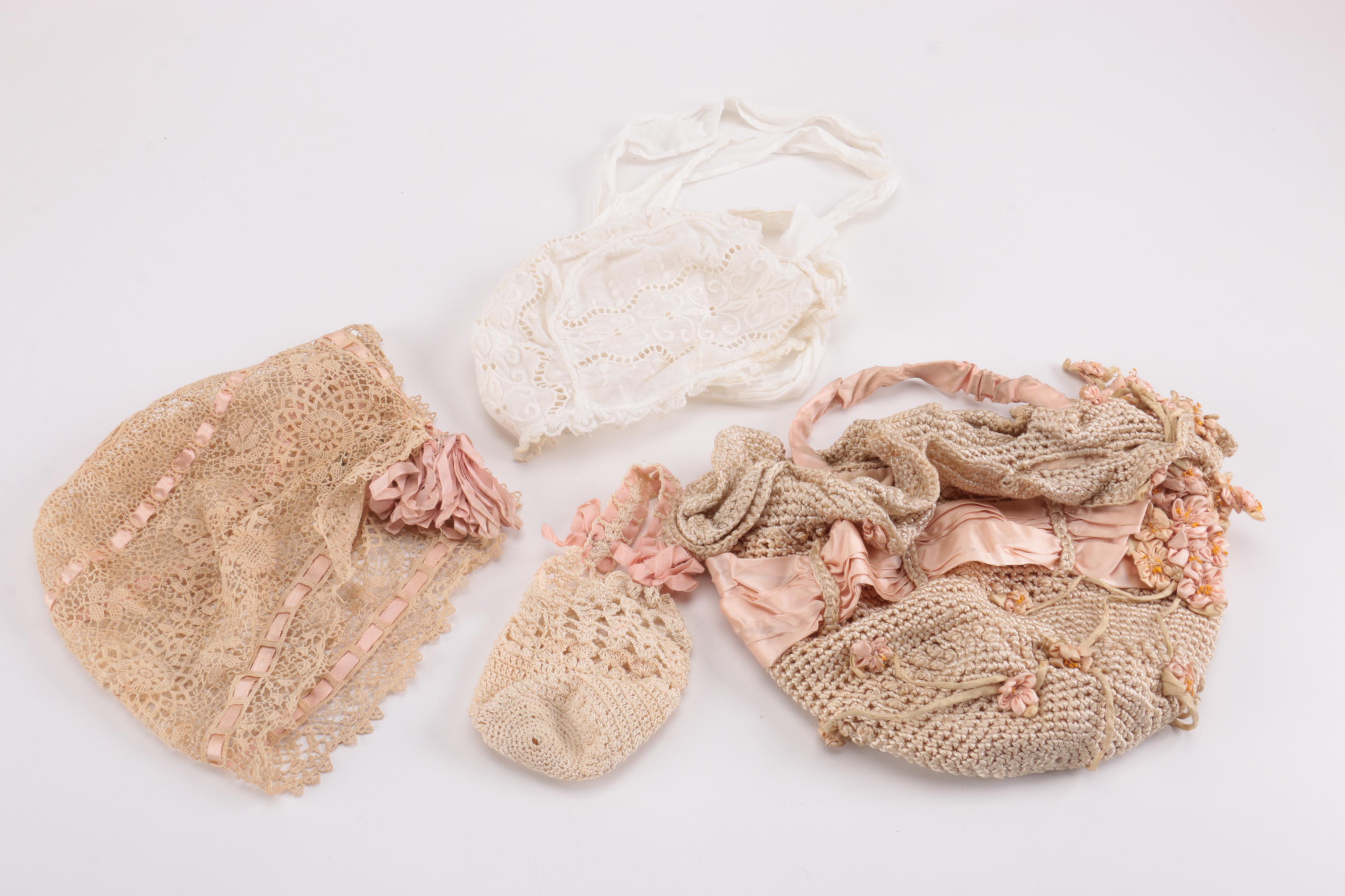 Assortment of Baby and Children's Shoes, Bonnets, and Gloves