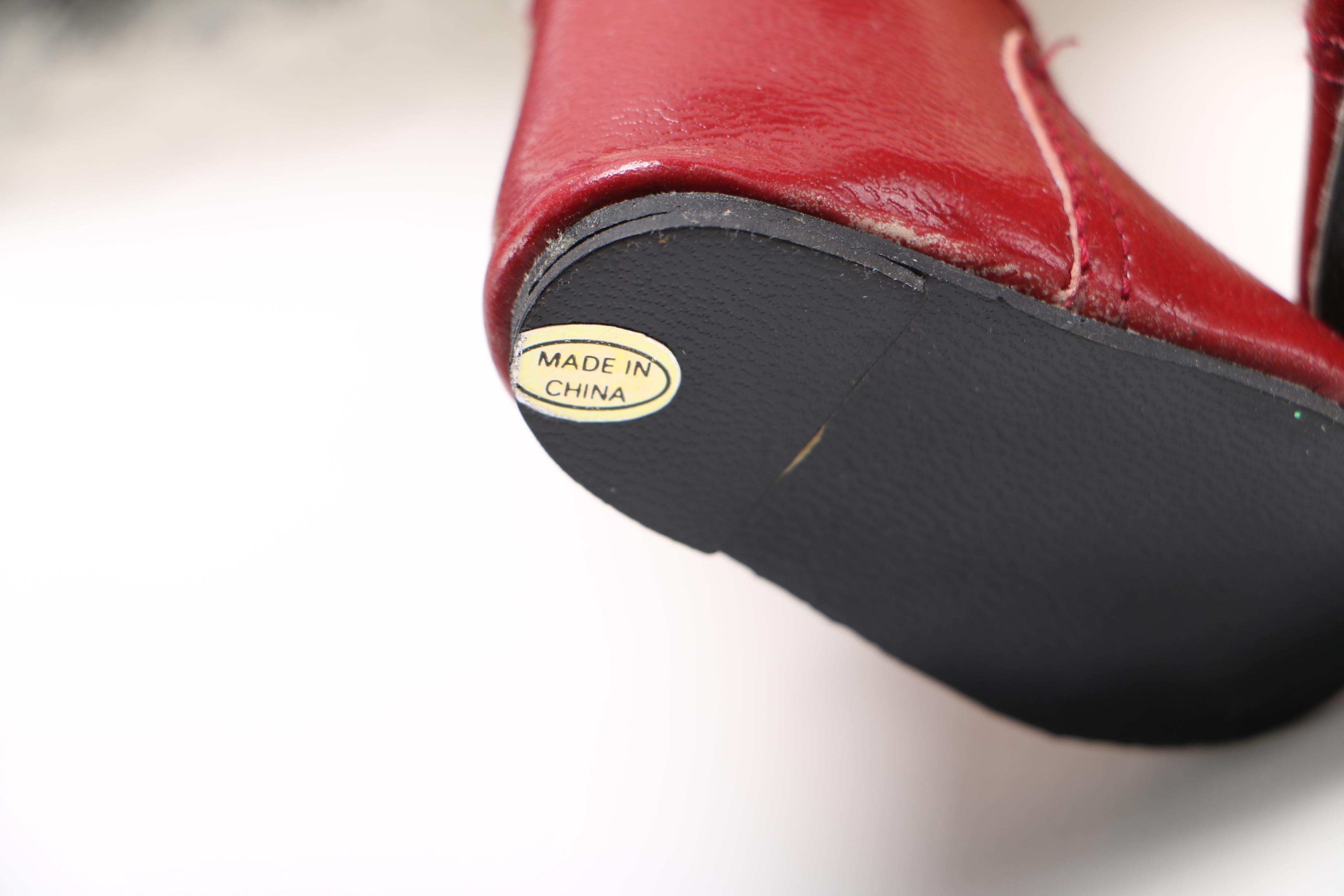 Porcelain Doll in Denim Jumper