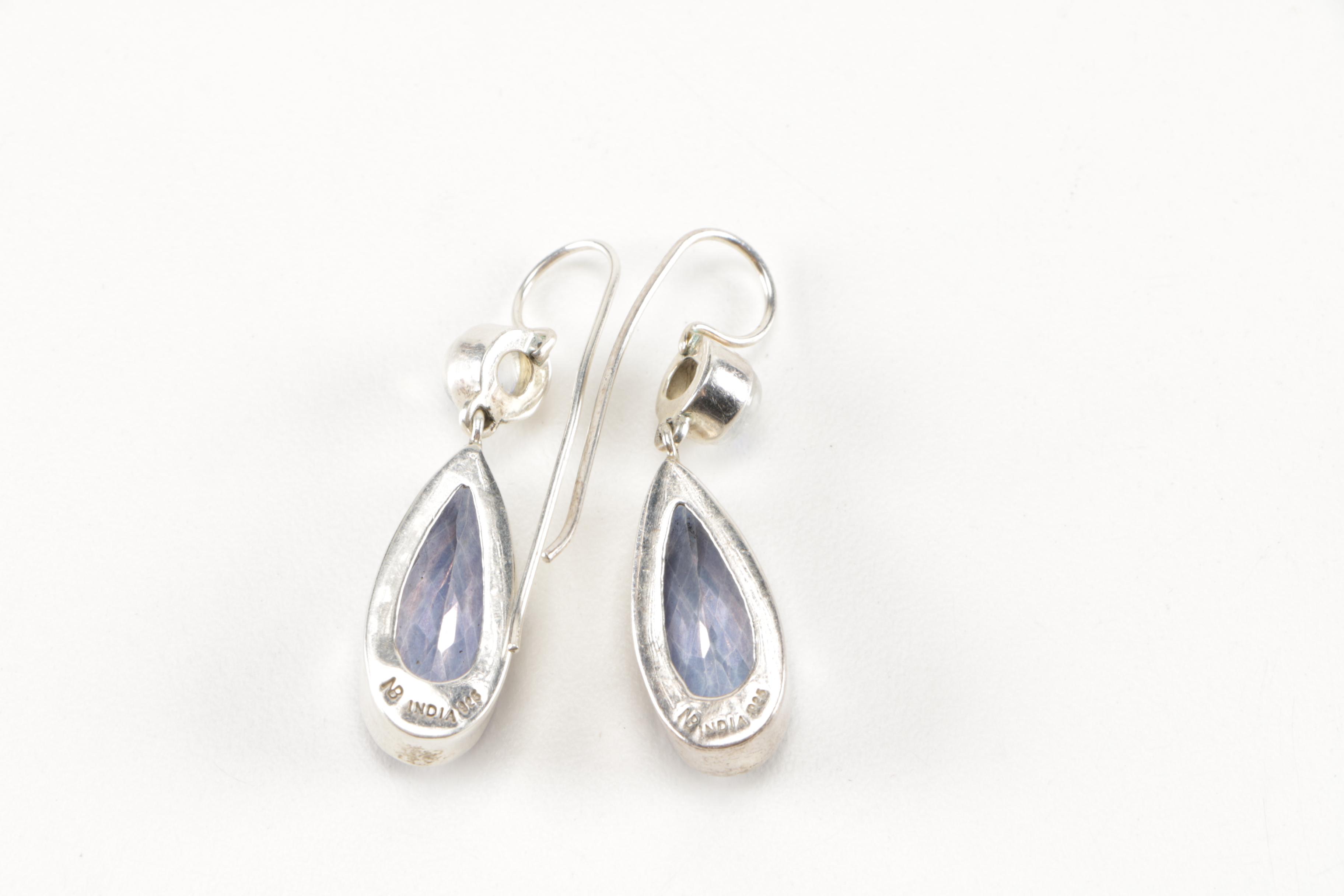 Sterling Silver and Stone Rings, Earrings and Key Chain