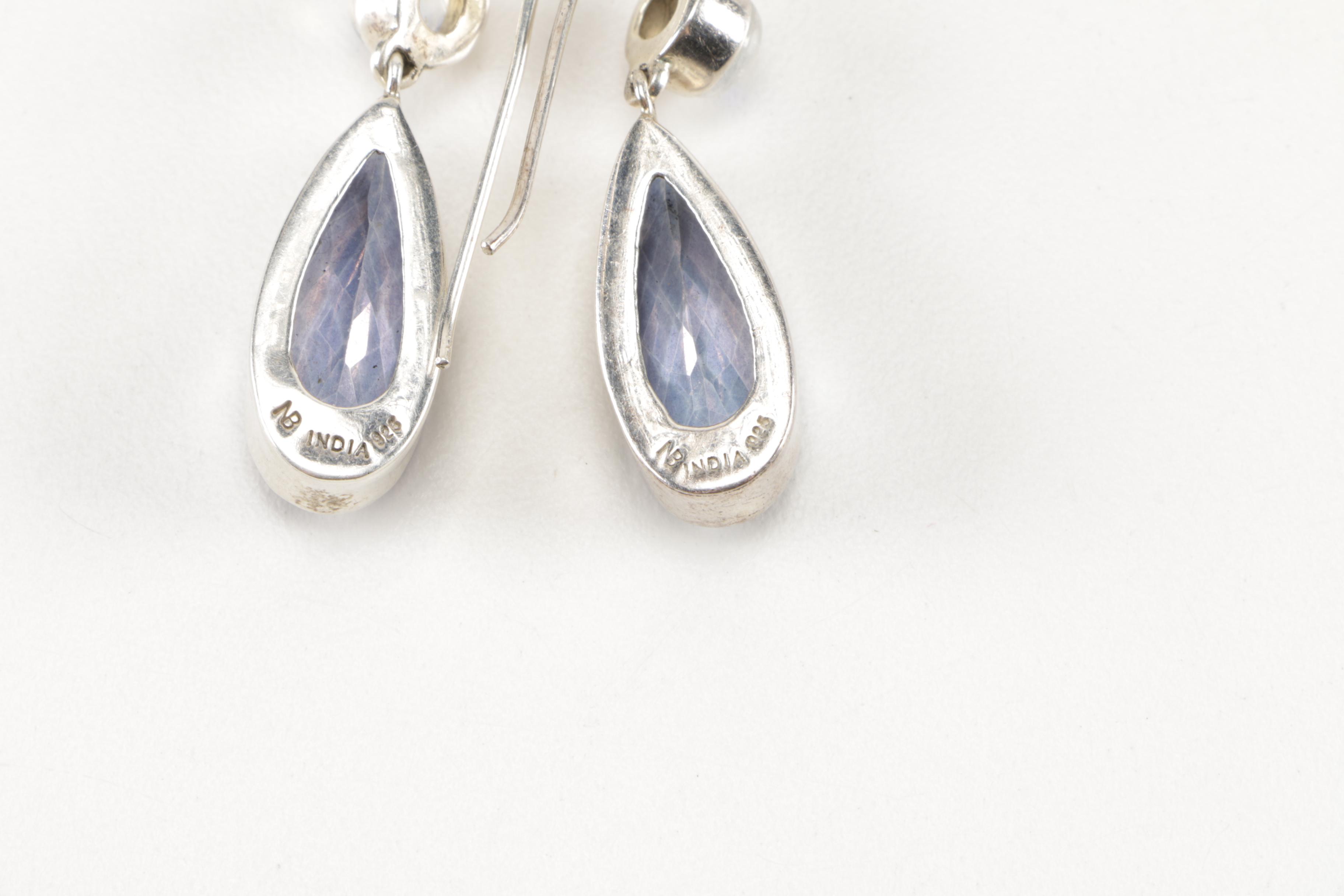 Sterling Silver and Stone Rings, Earrings and Key Chain