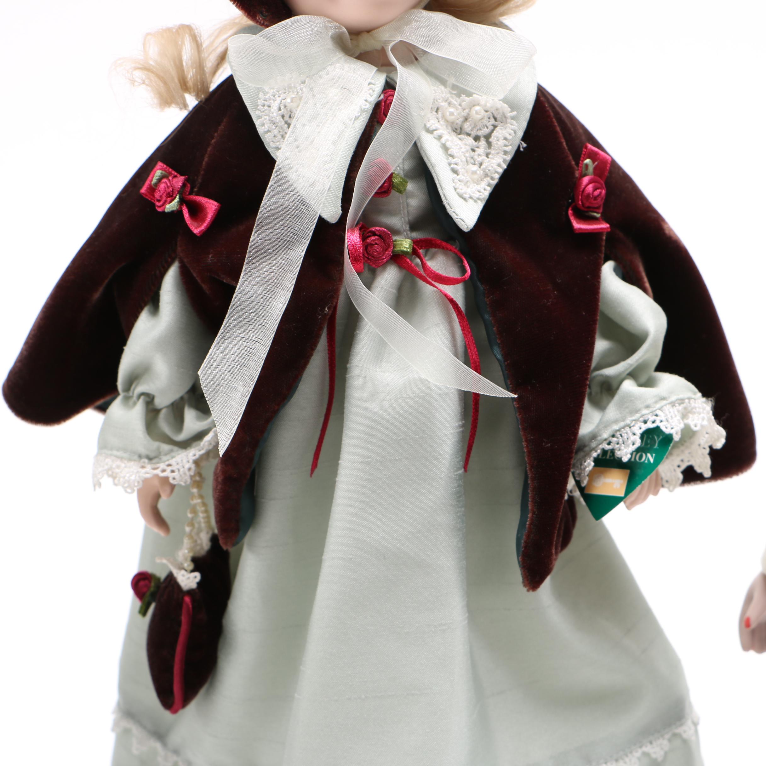 Pair of Porcelain Dolls