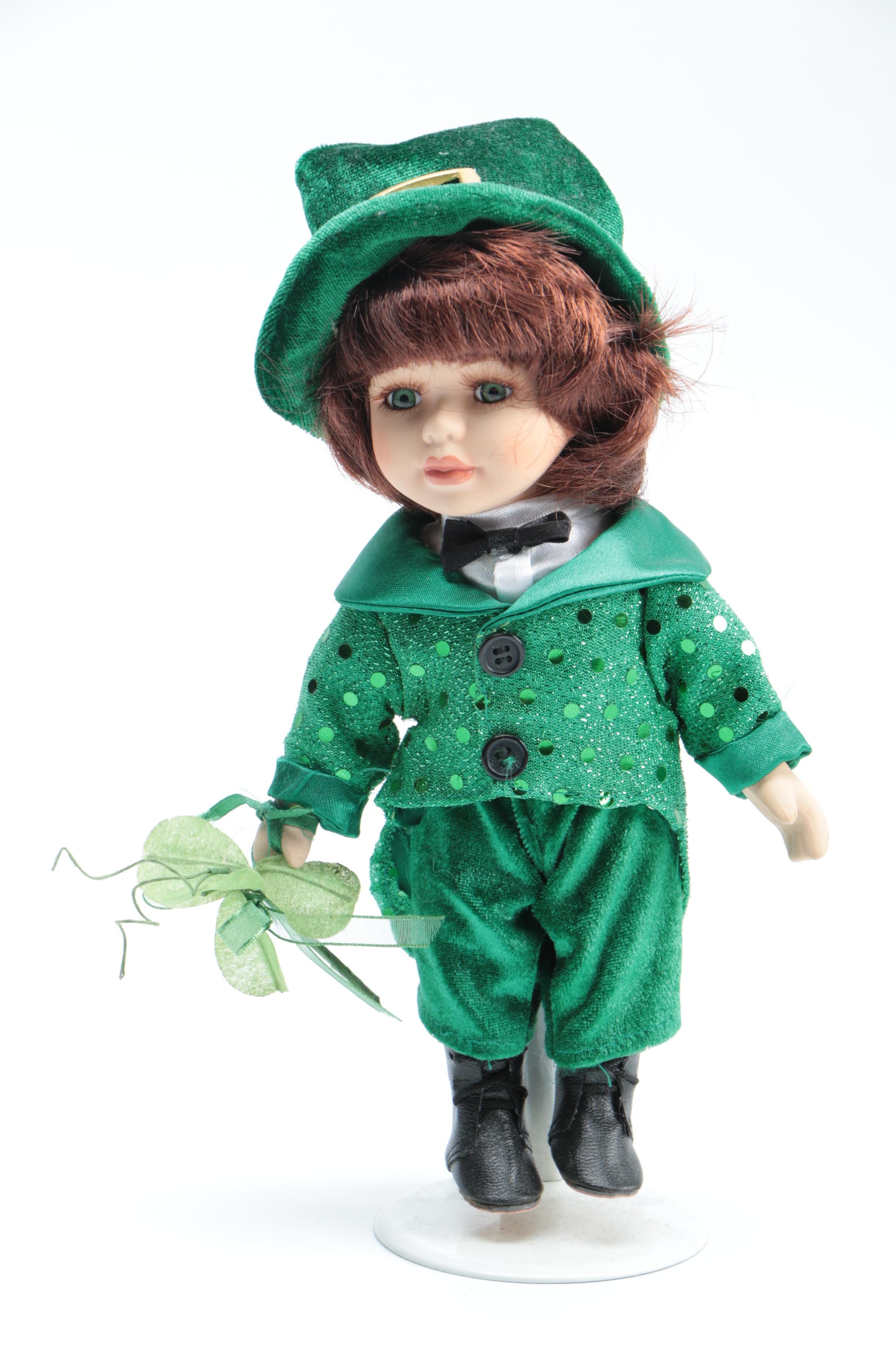 St. Patrick's Day Themed Dolls