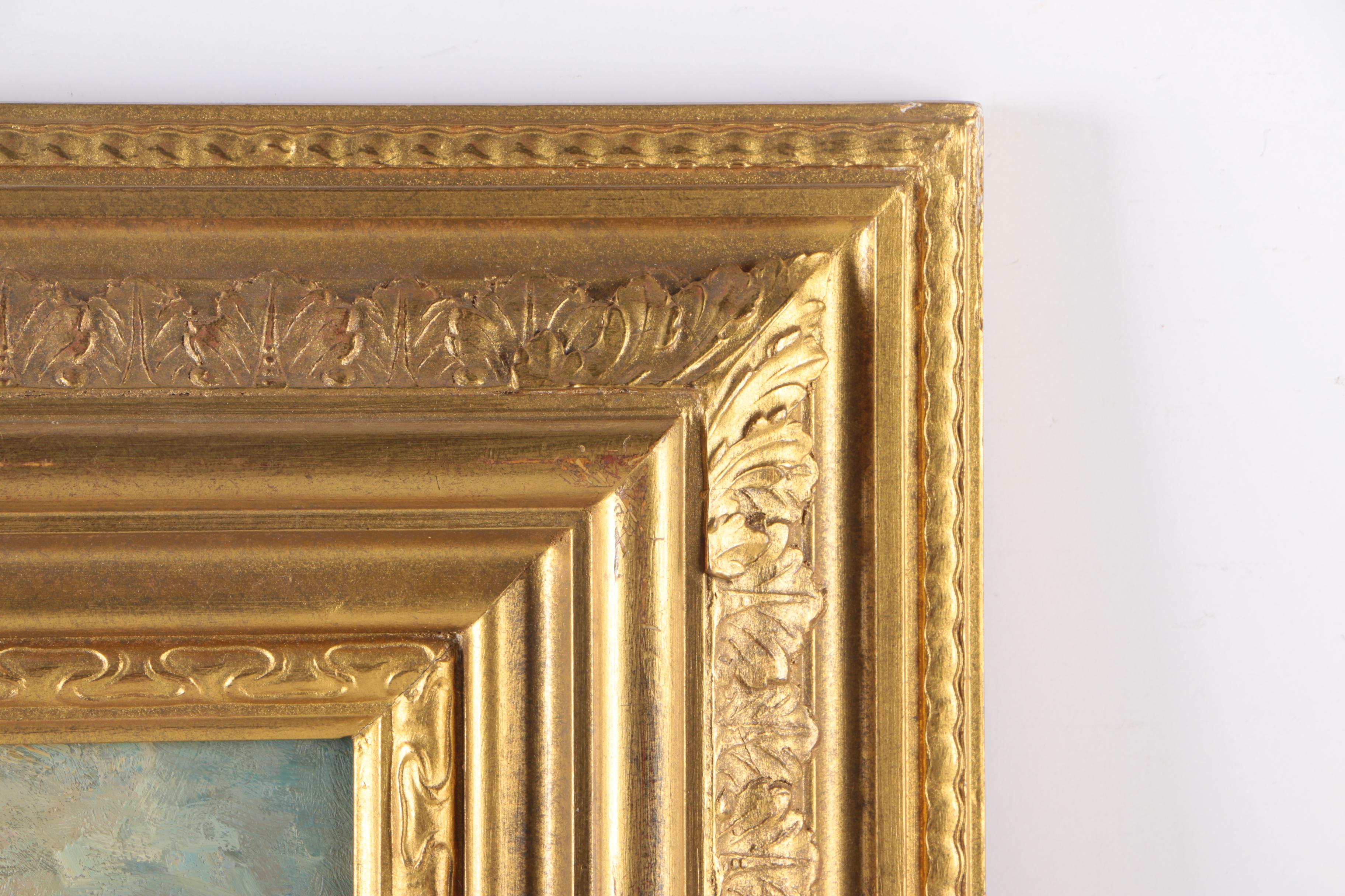 C. Shayer Original Oil Painting "Chickens And Rooster"