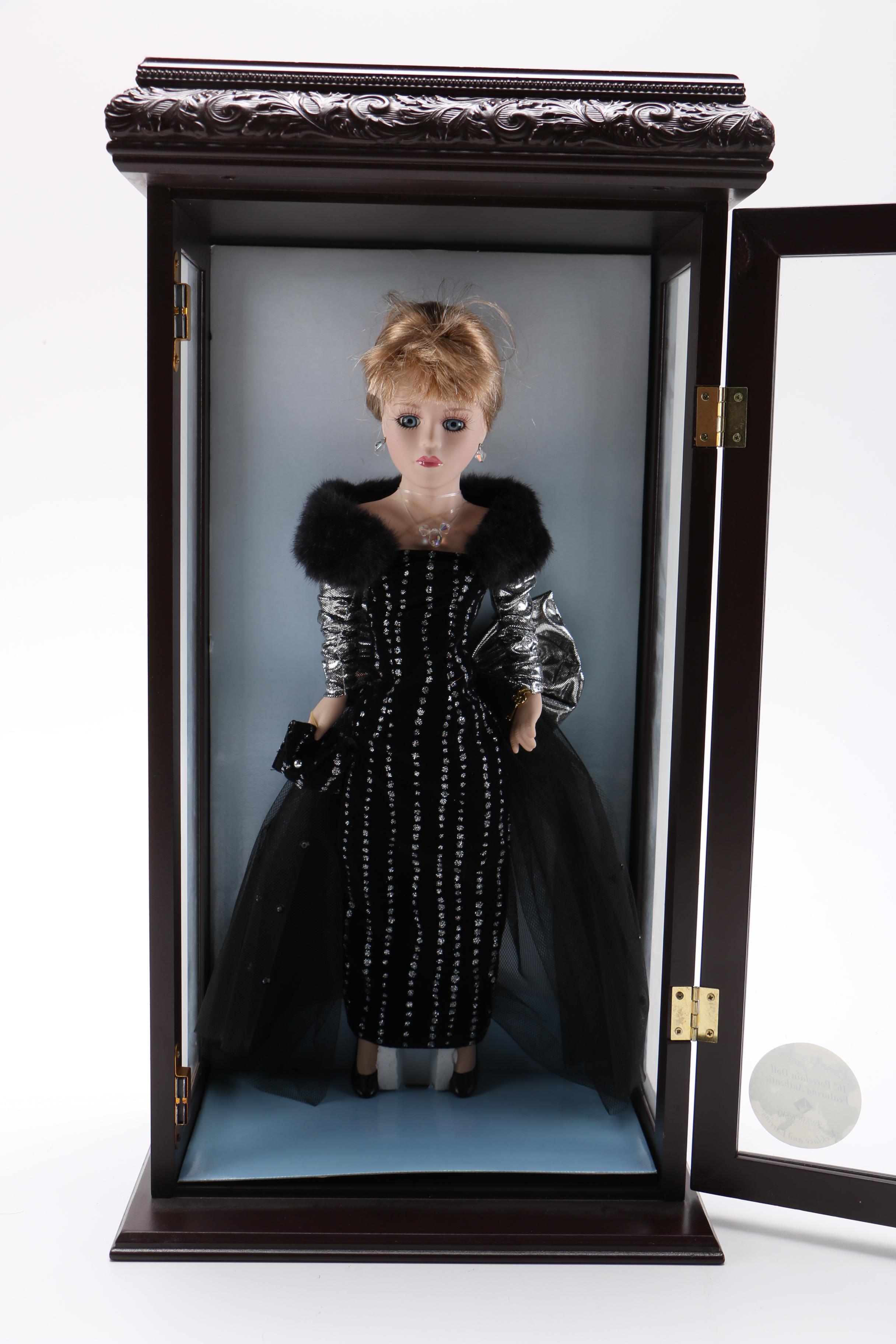 2000 Camellia Garden Collection Porcelain Doll with Swarovski Necklace and Earrings