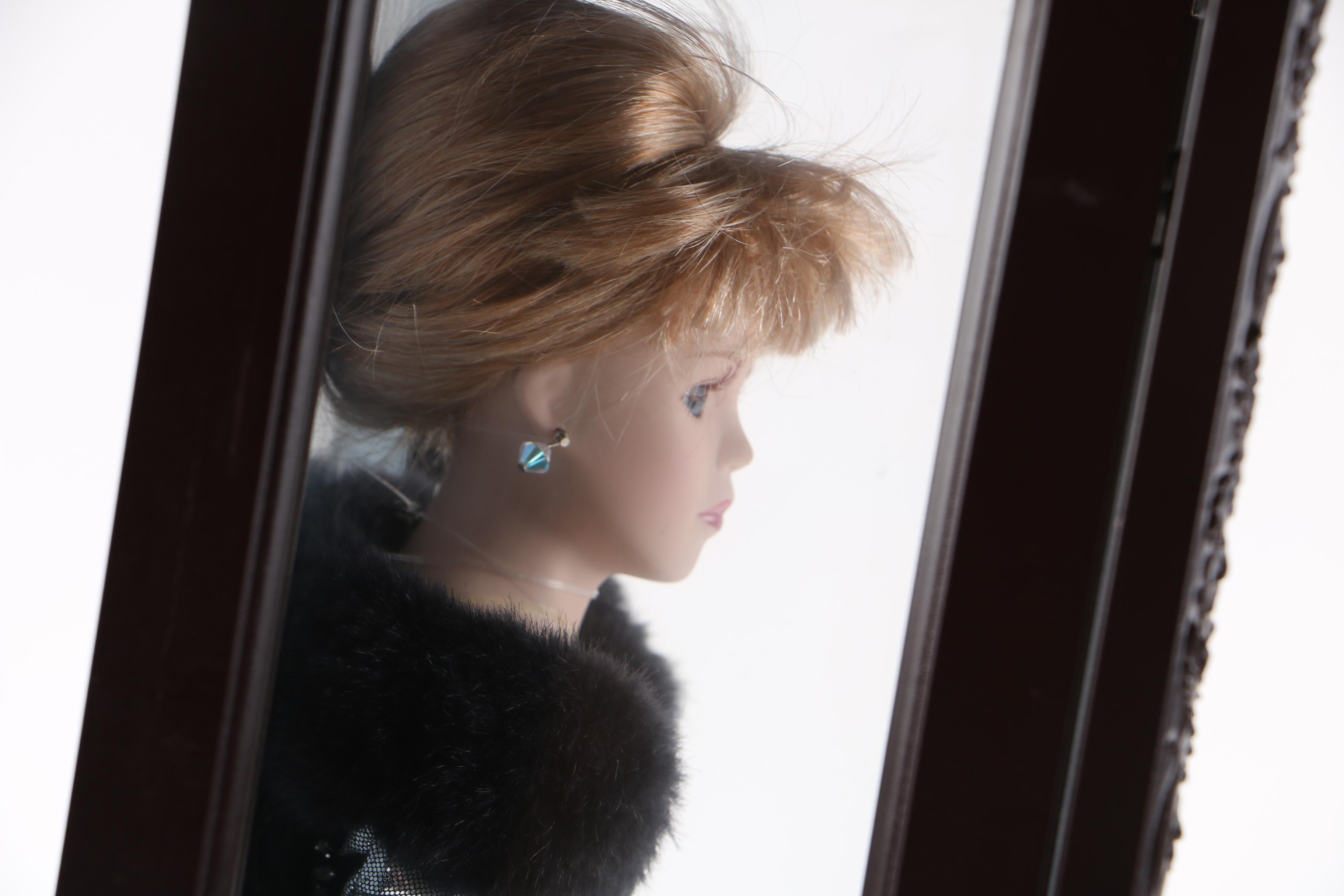 2000 Camellia Garden Collection Porcelain Doll with Swarovski Necklace and Earrings