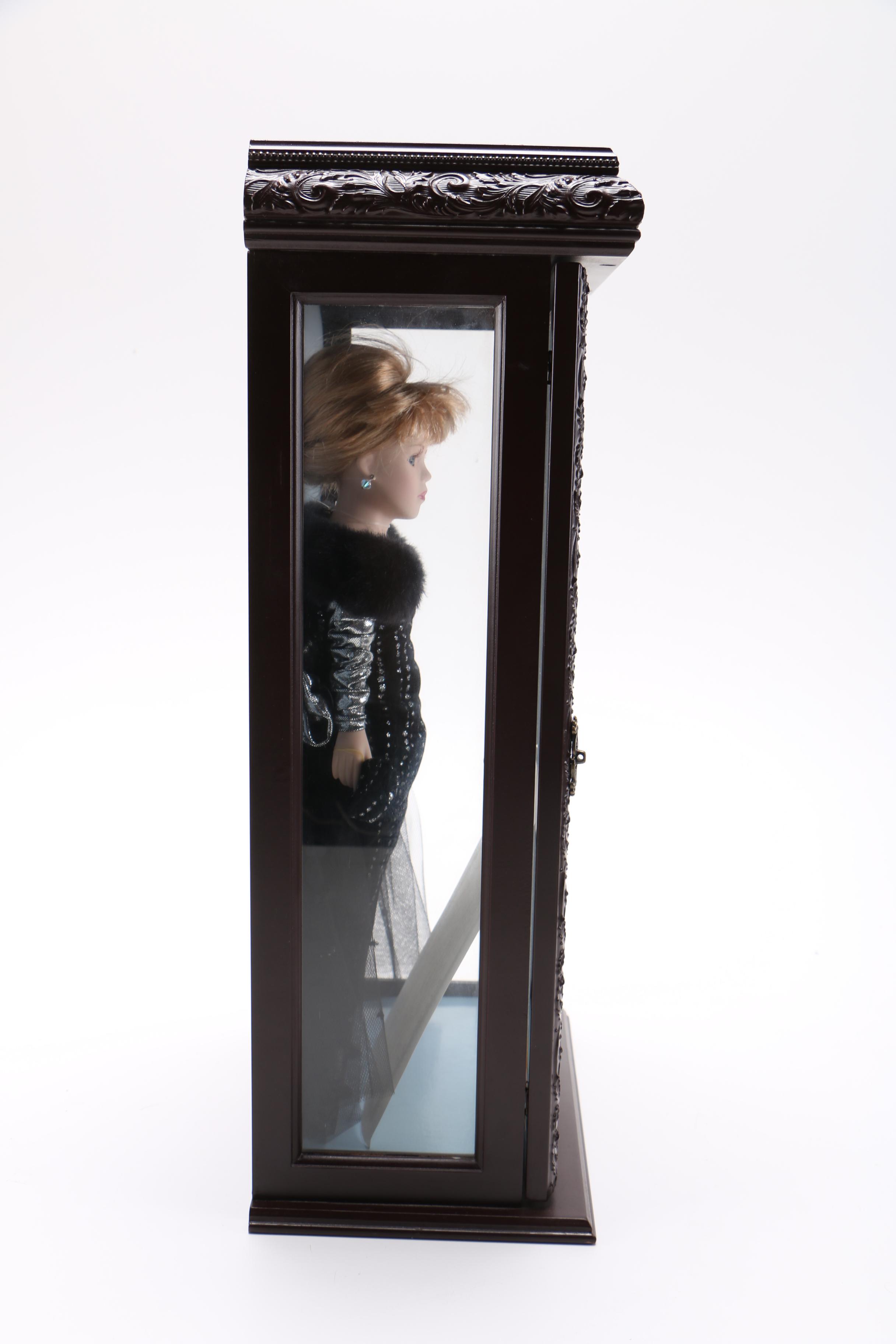 2000 Camellia Garden Collection Porcelain Doll with Swarovski Necklace and Earrings