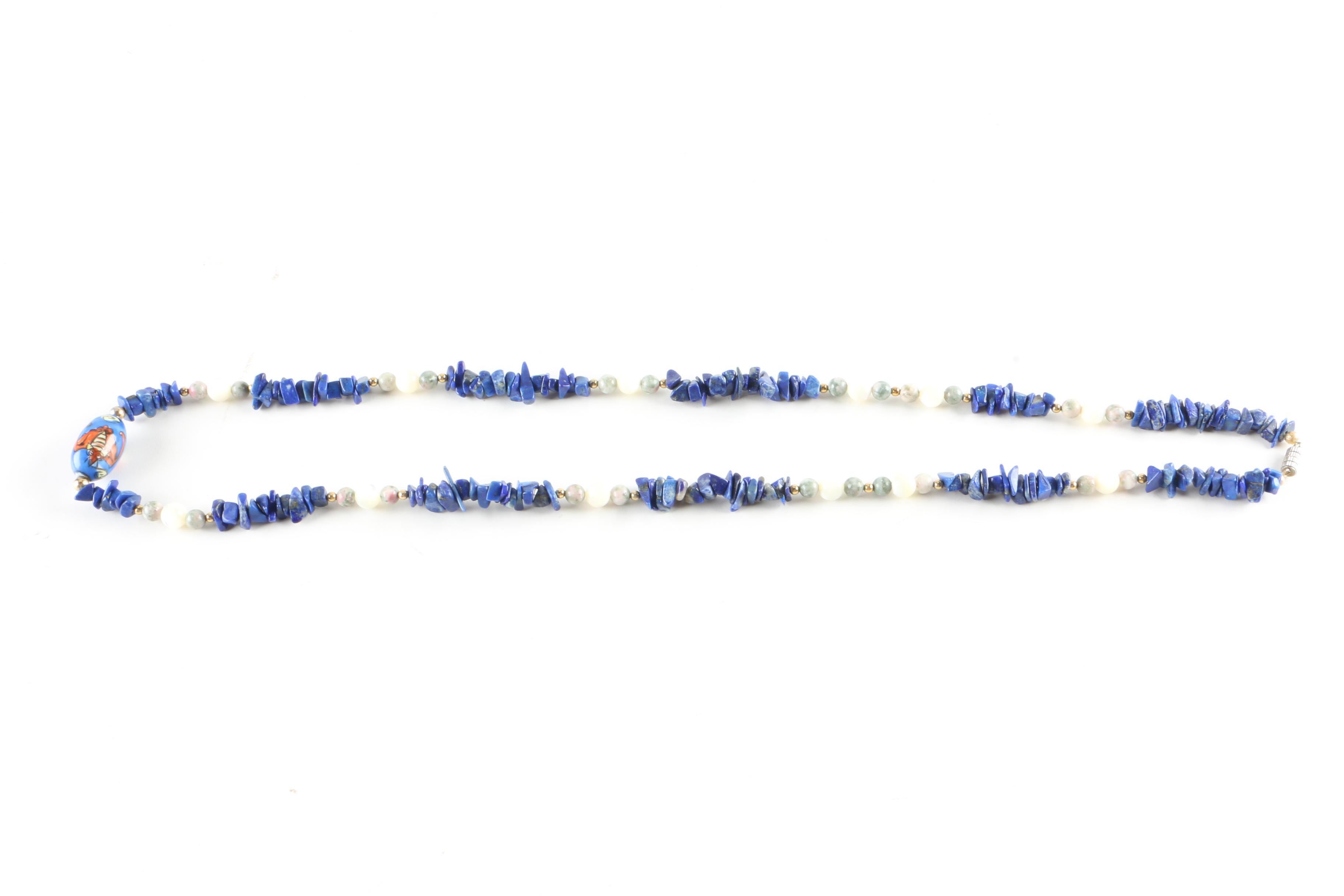 Vintage Necklace Featuring Jasper