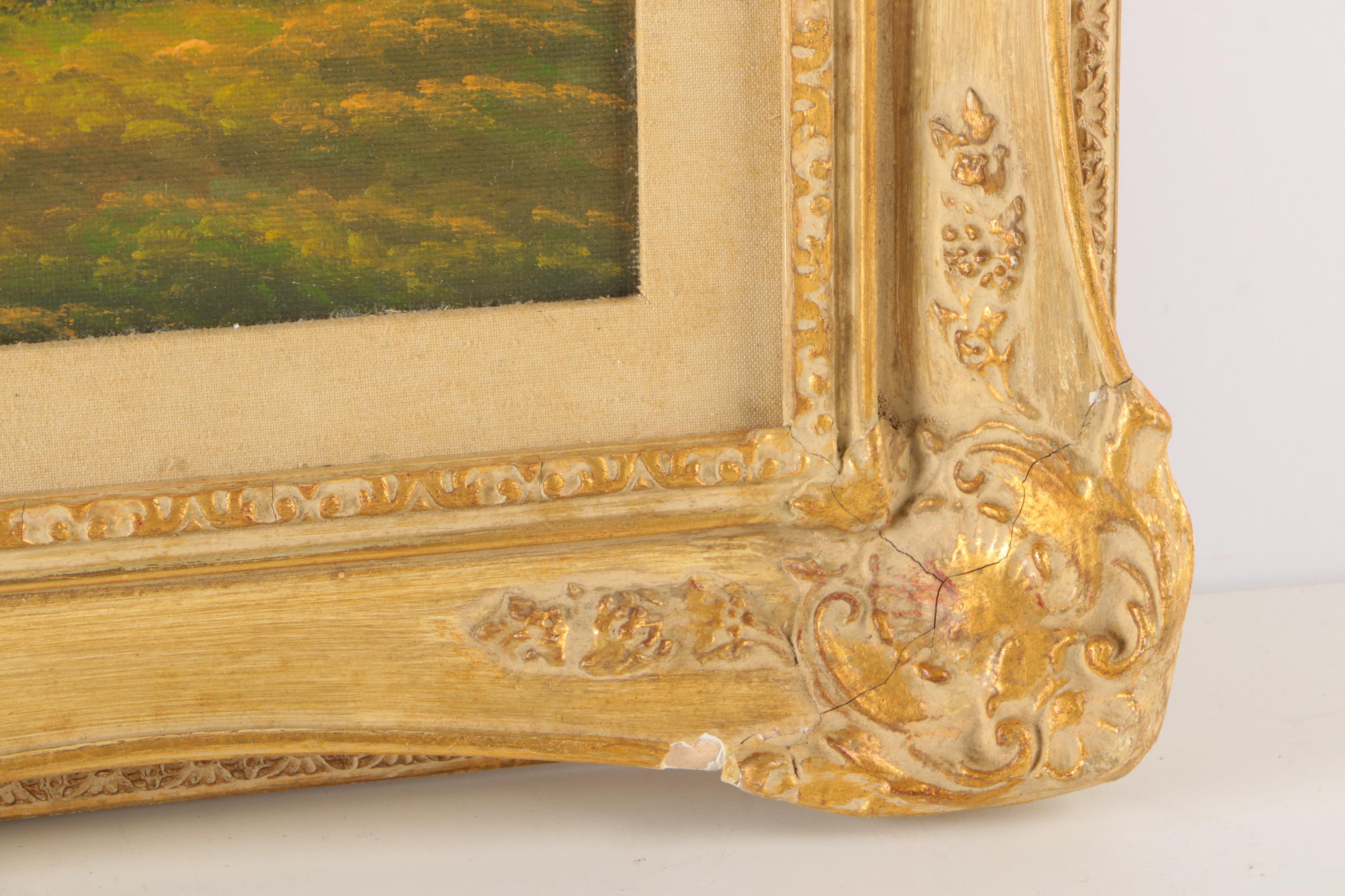 F. Papst Original Oil on Canvas of Salzburg