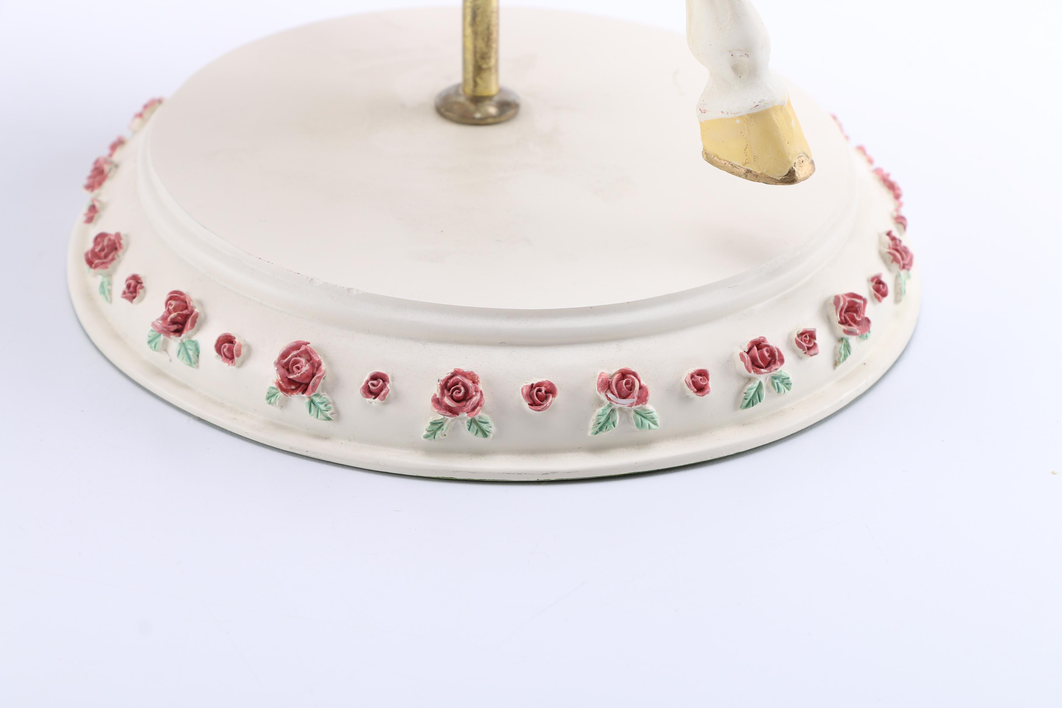 Porcelain Carousel Horse and Doll Rider