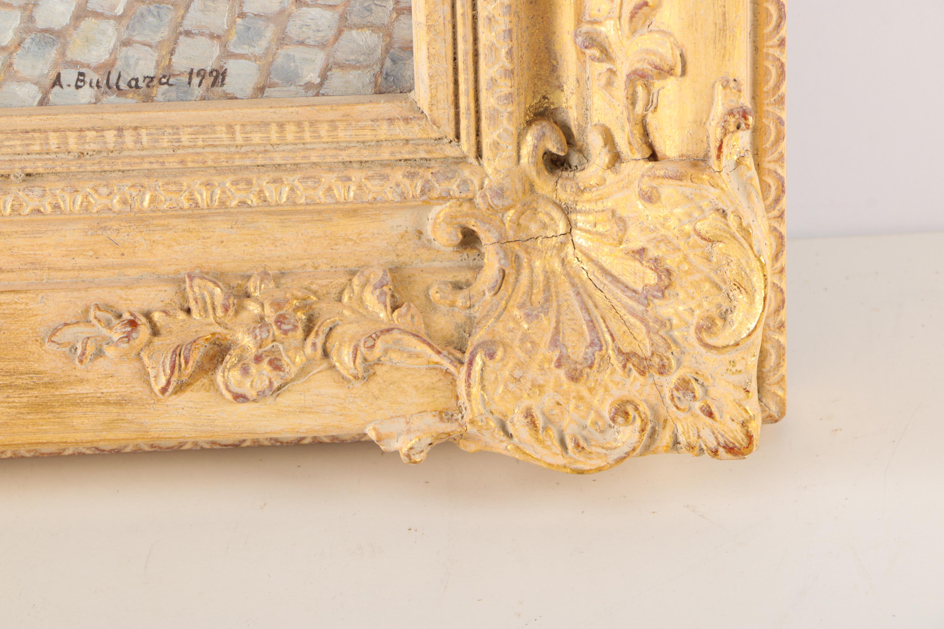 A. Bullara "Place du Tertre" Oil on Canvas