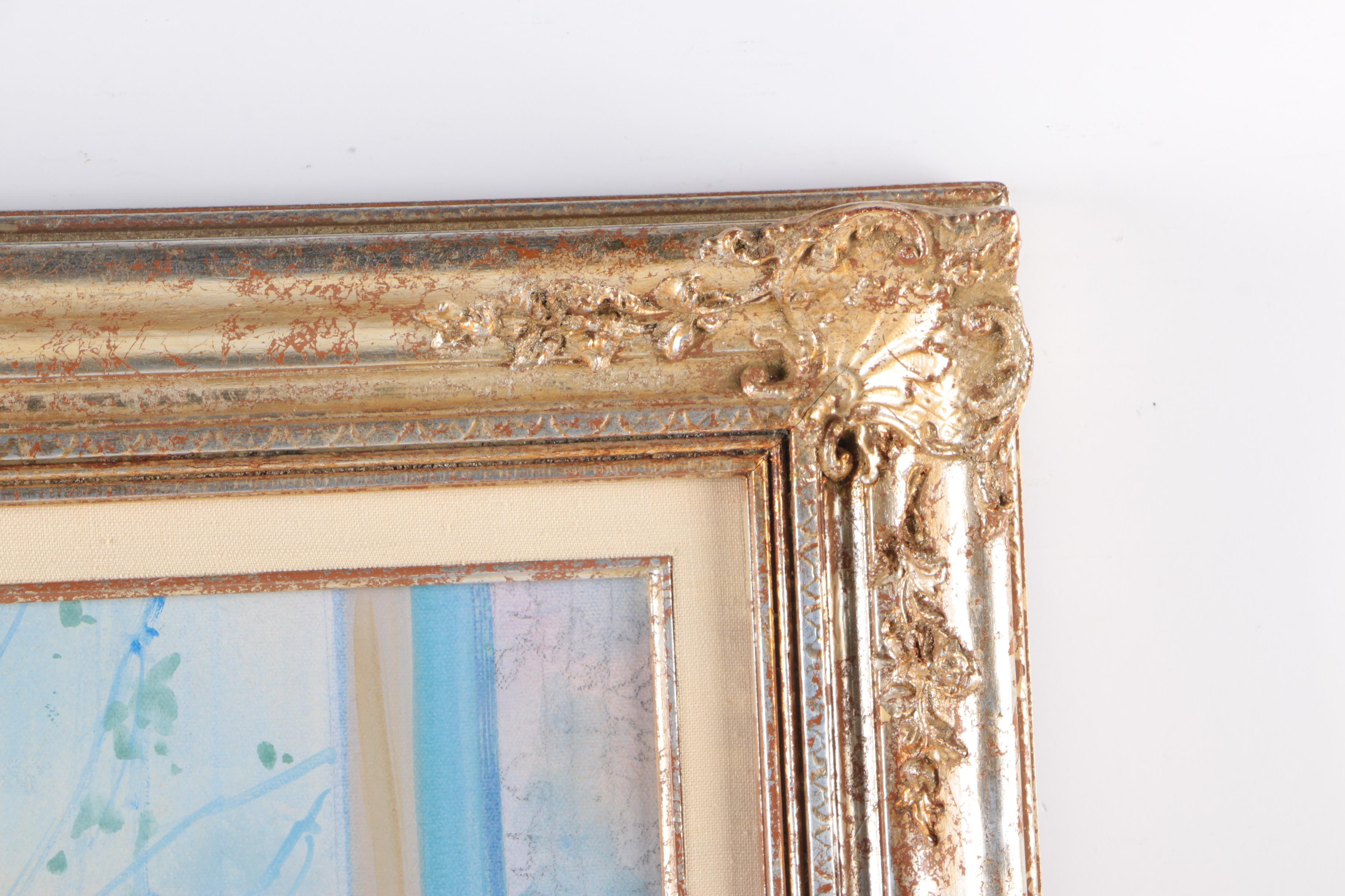 William Benecke "Paris Window" Oil on Canvas