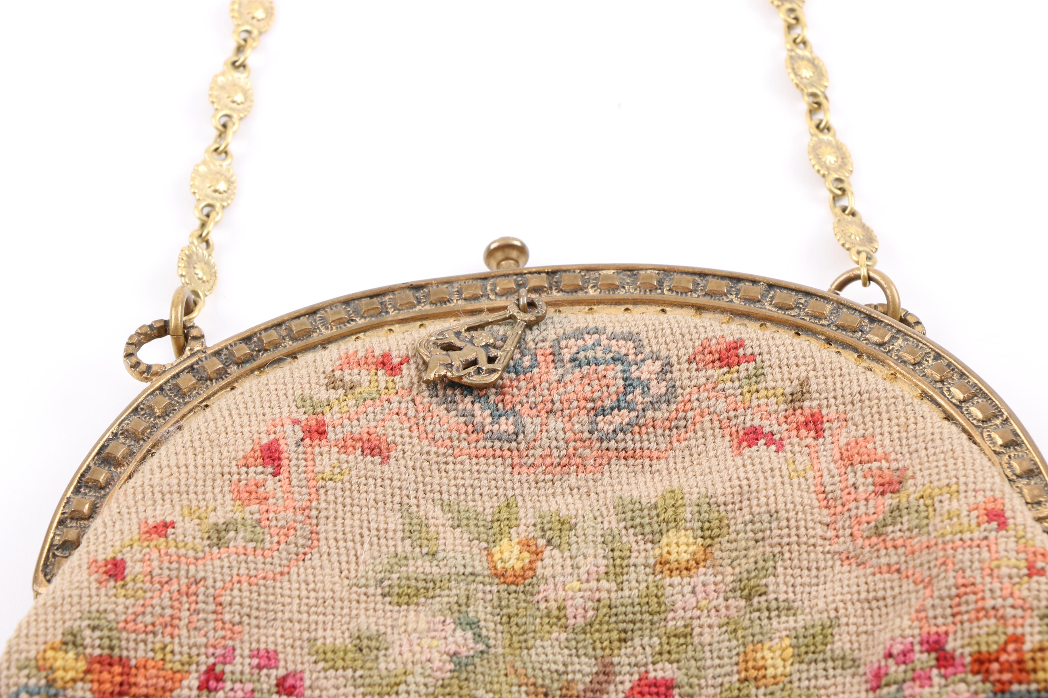 Vintage Needlepoint, Embossed and Leather Handbags