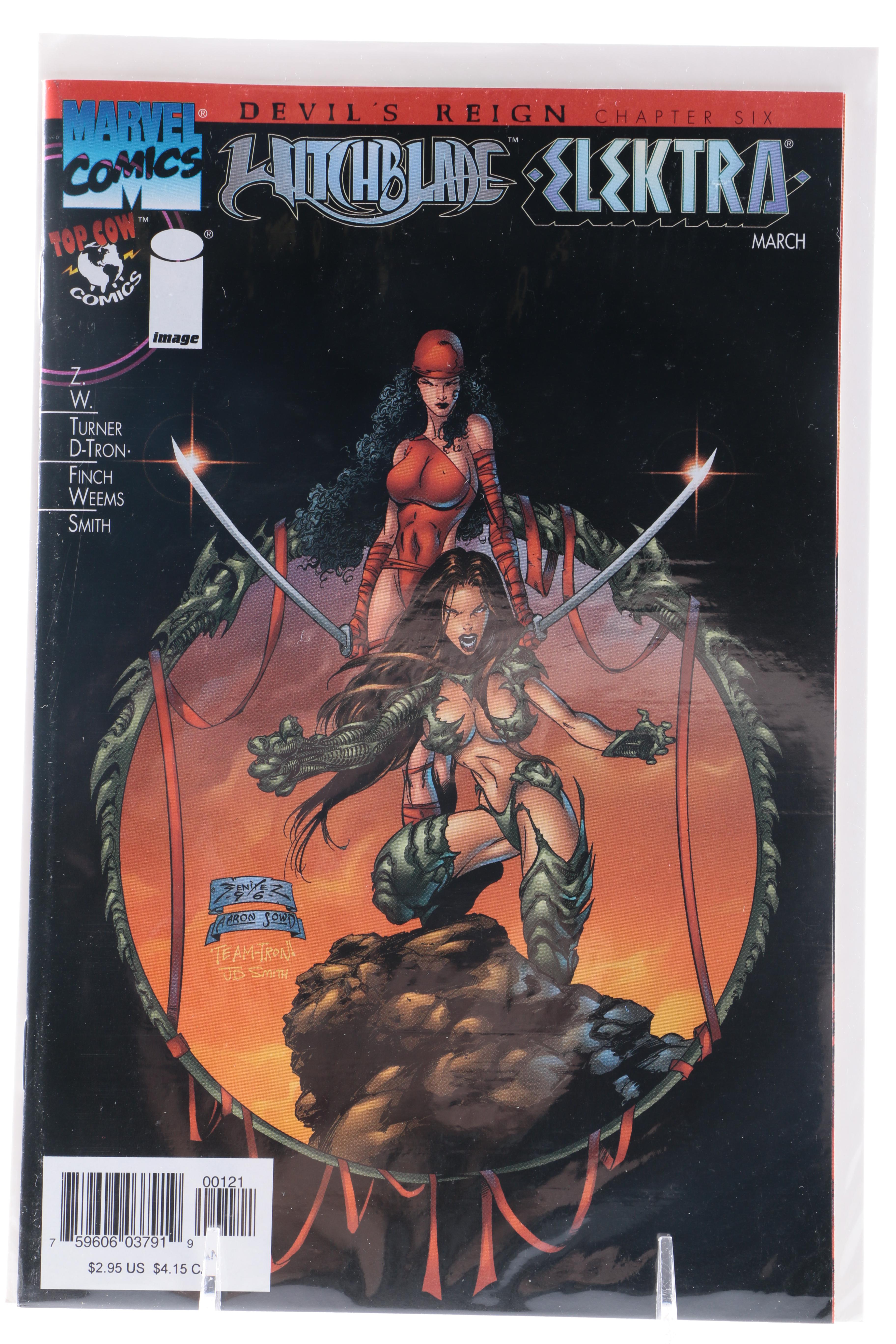 Collection of "Witchblade" Comic Books ft. Wolverine and Elektra