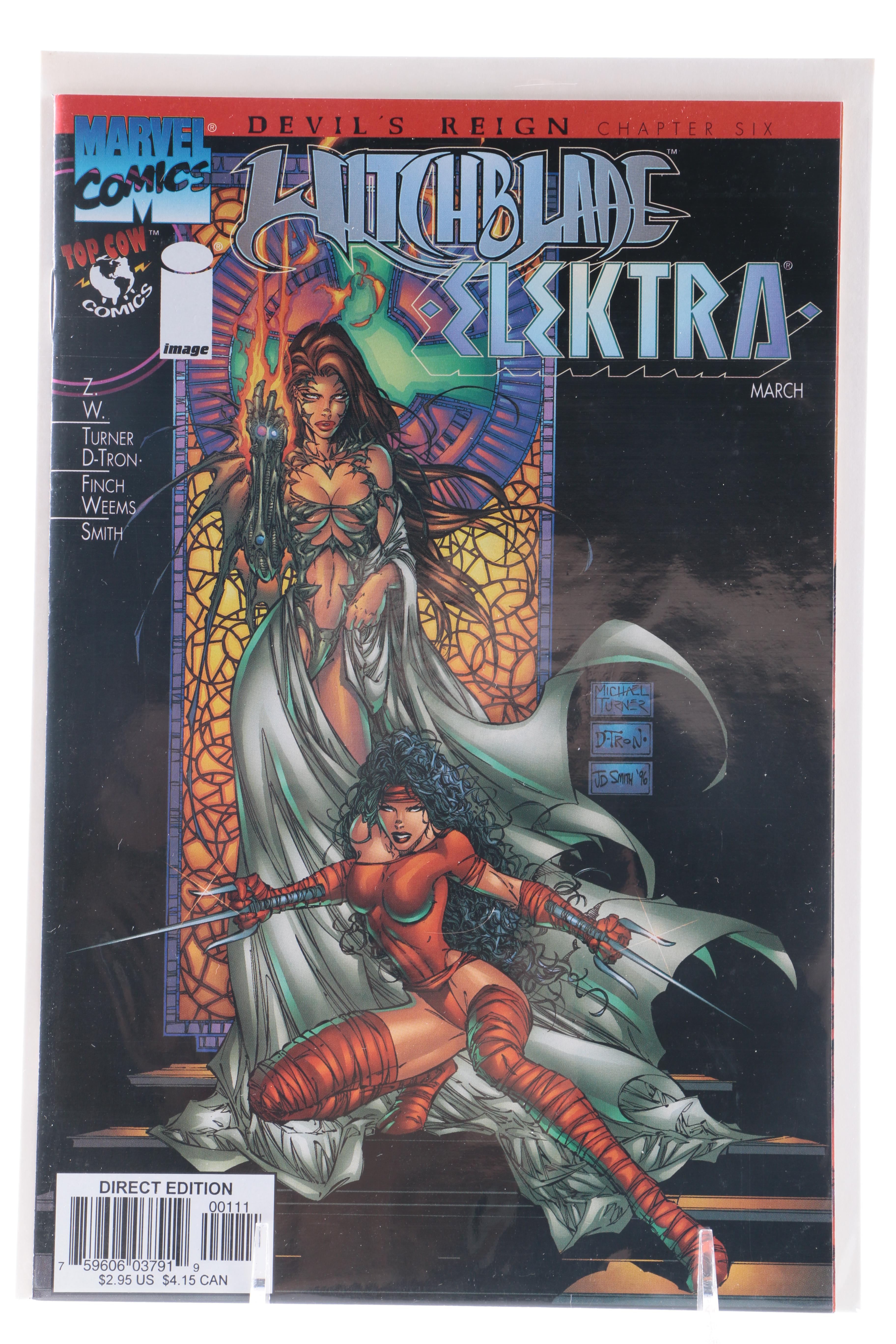 Collection of "Witchblade" Comic Books ft. Wolverine and Elektra