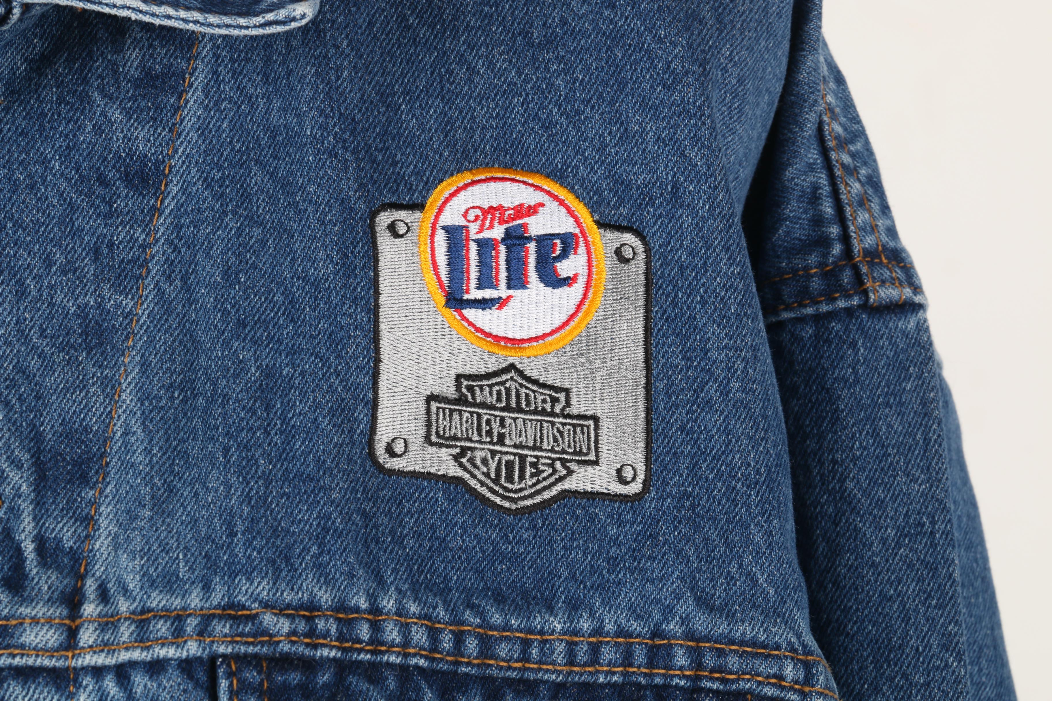 Denim Miller Lite Harley-Davidson Jacket by ID Wear