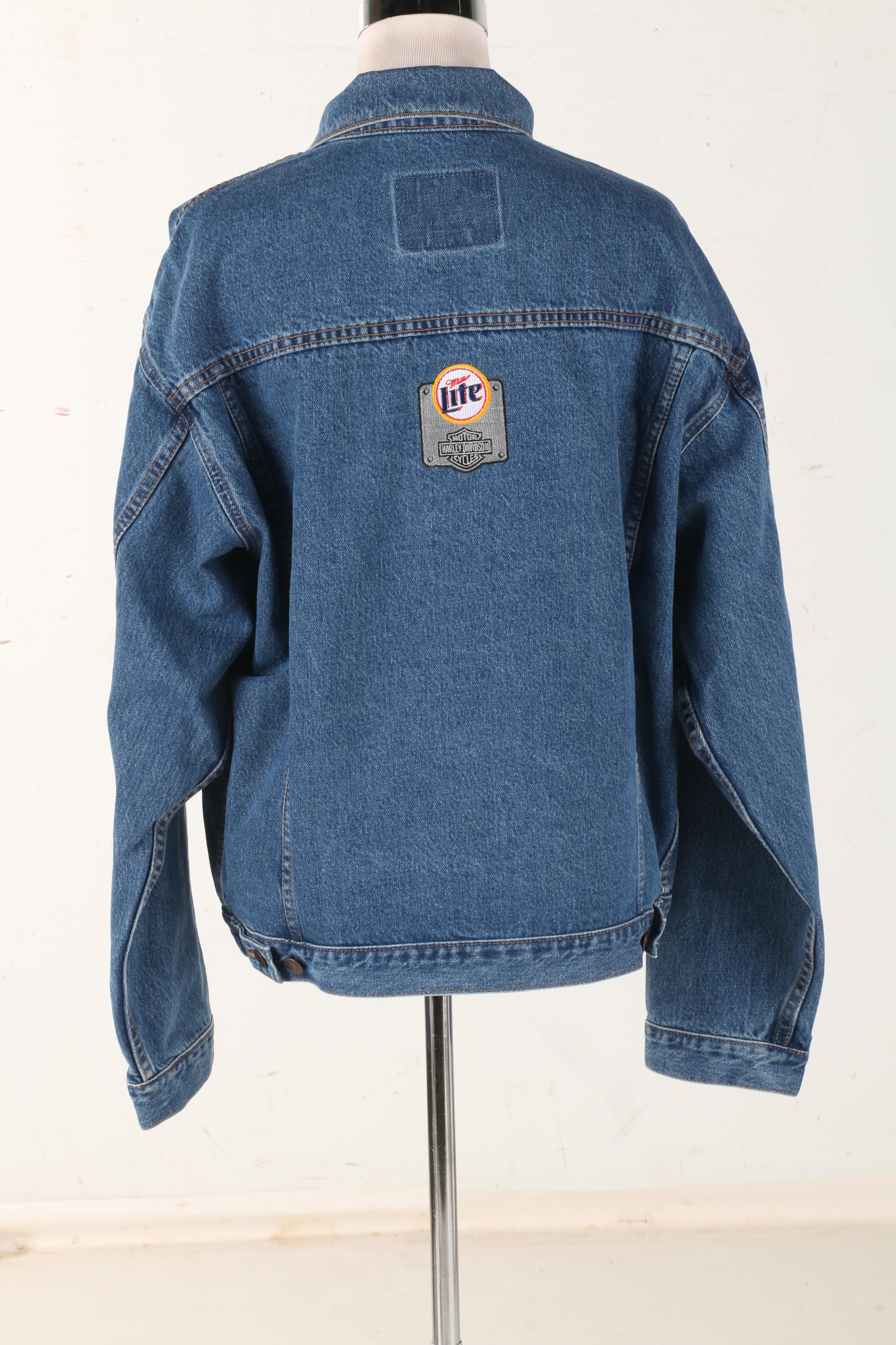 Denim Miller Lite Harley-Davidson Jacket by ID Wear