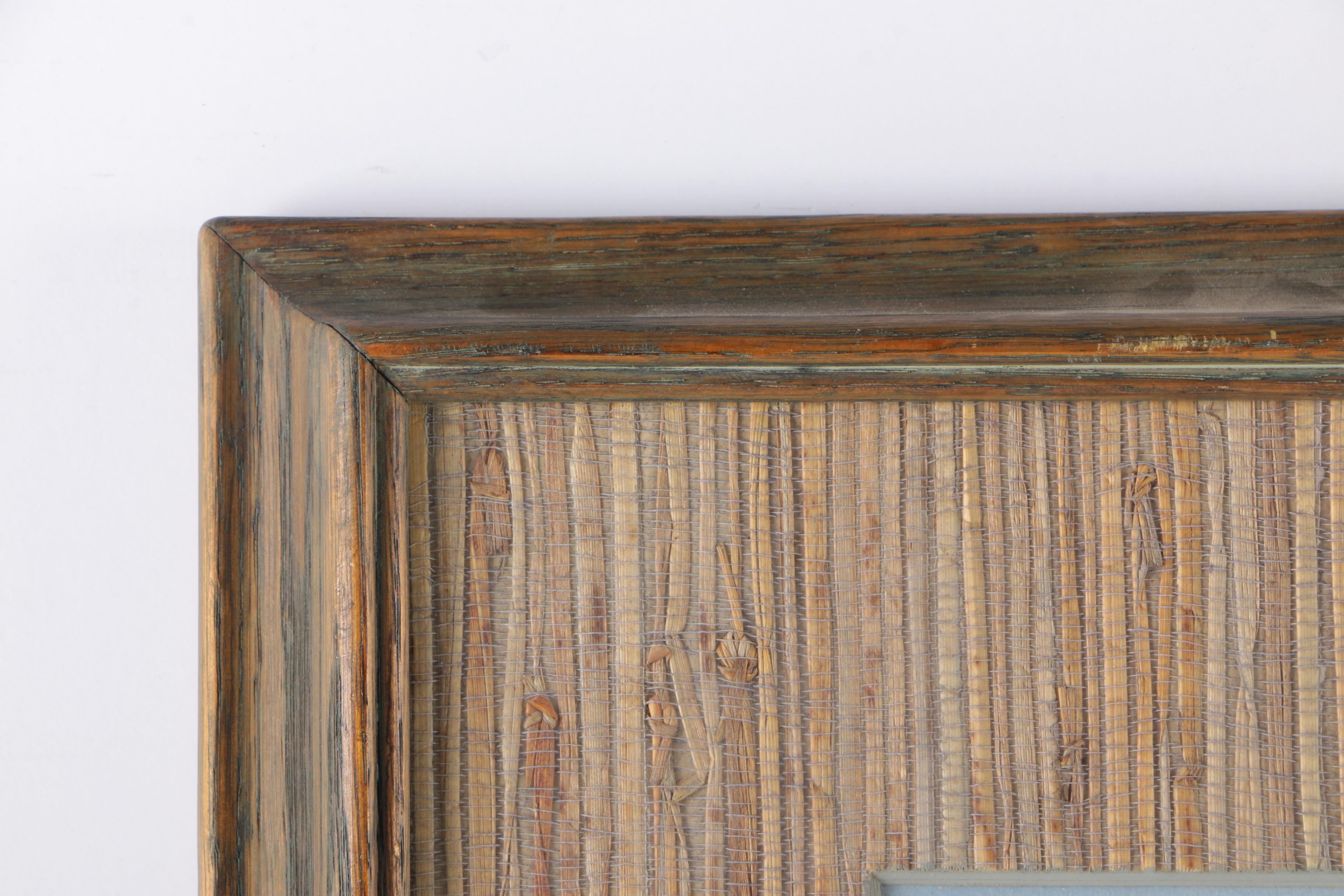 Framed Sporting Watercolor of Ducks by Riab