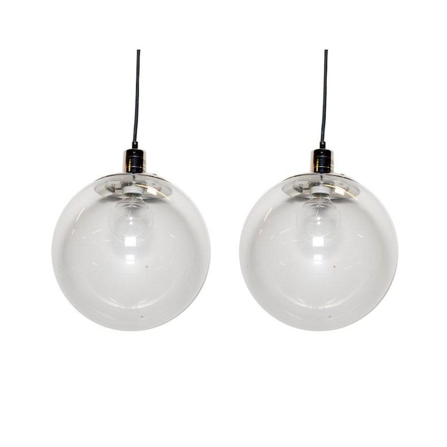 Pair of Globe Lights from West Elm