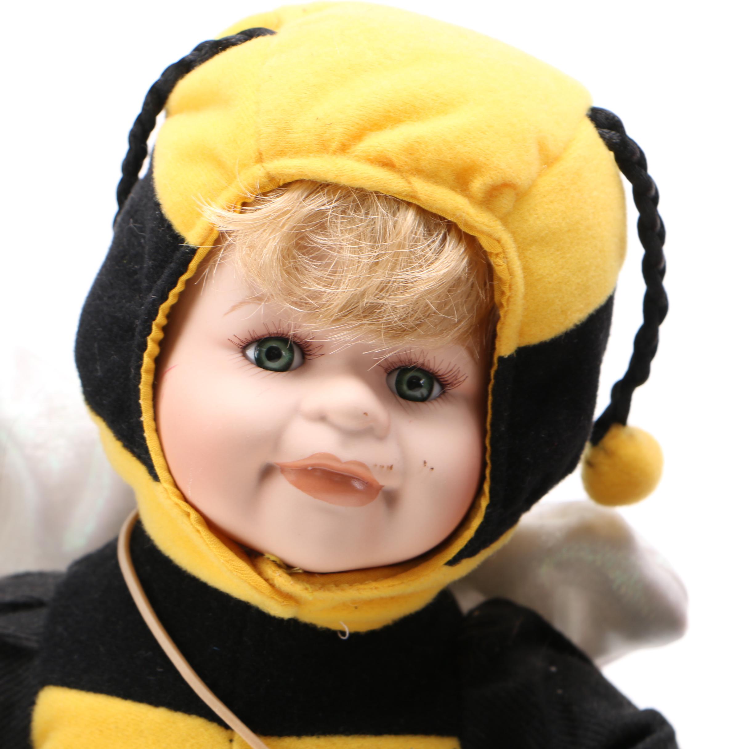 Collectible Dolls in Ladybug and Bumble Bee Costumes