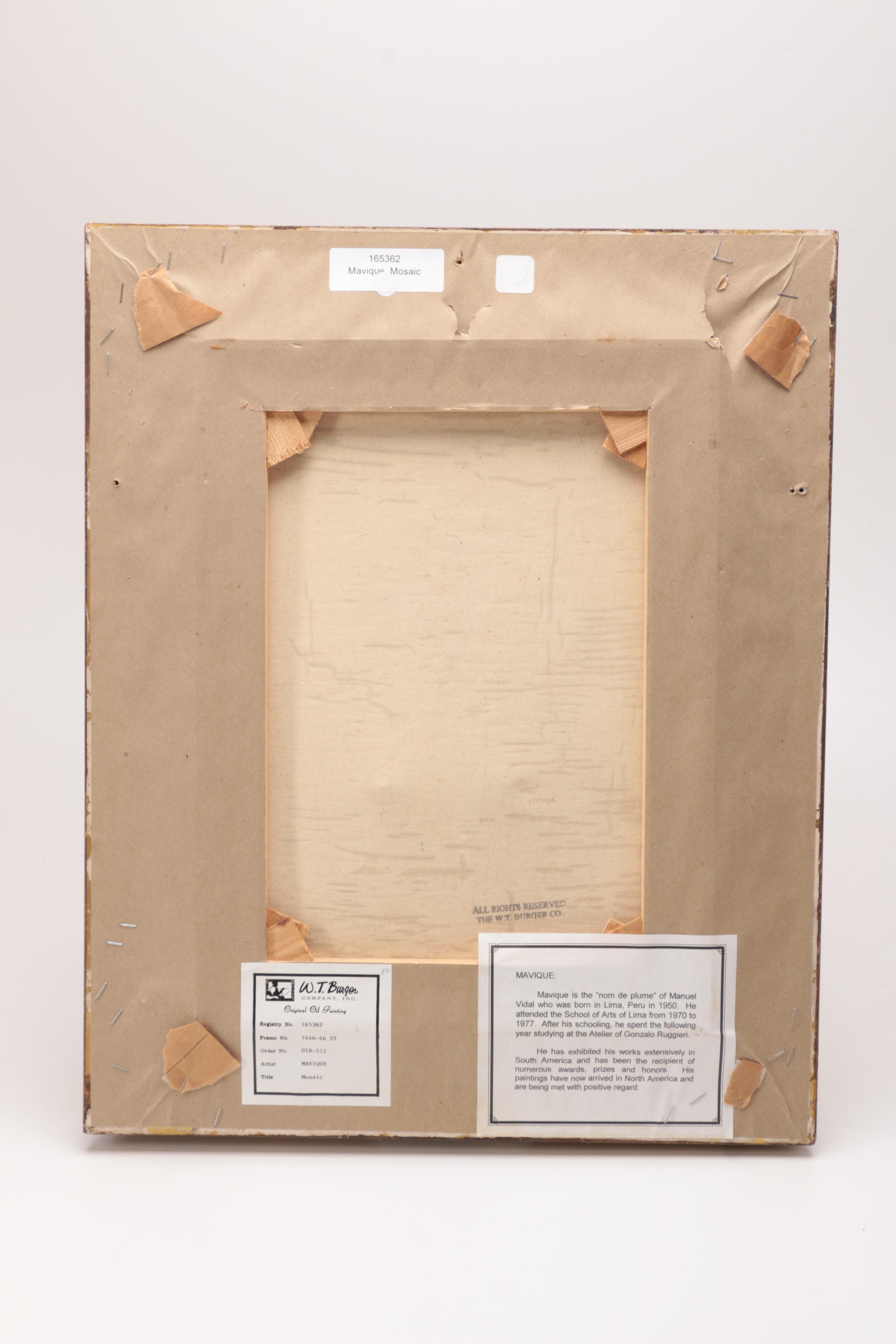 Mavique Oil Painting on Canvas "Mosaic"