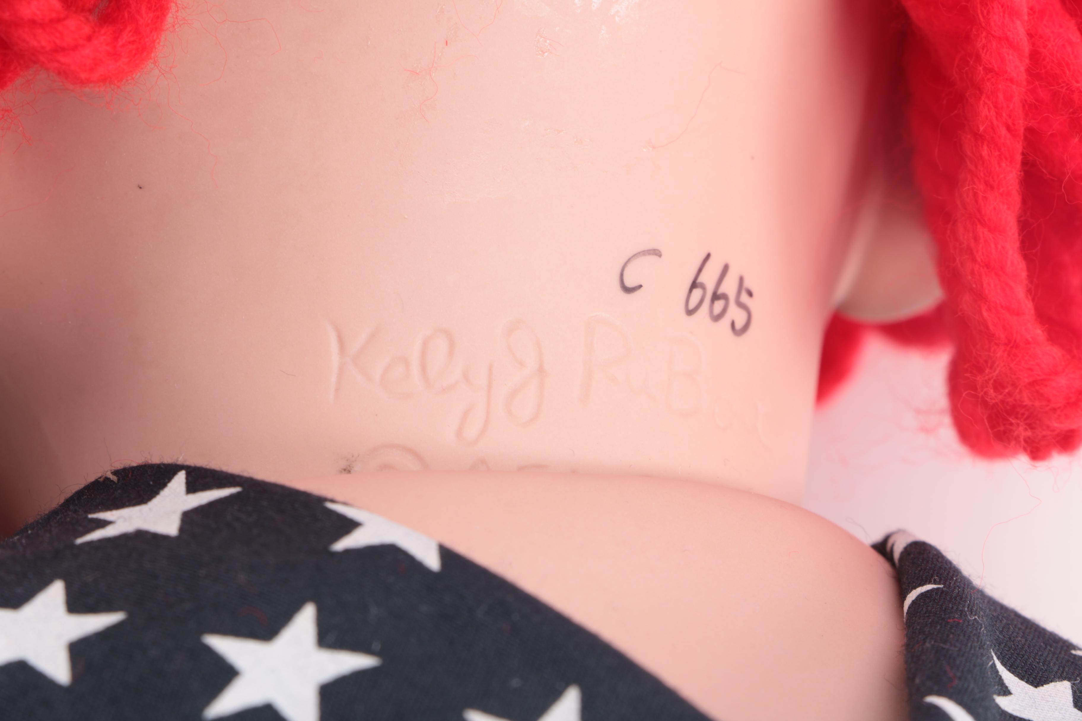 Kely Rubert Raggedy Ann Porcelain Doll