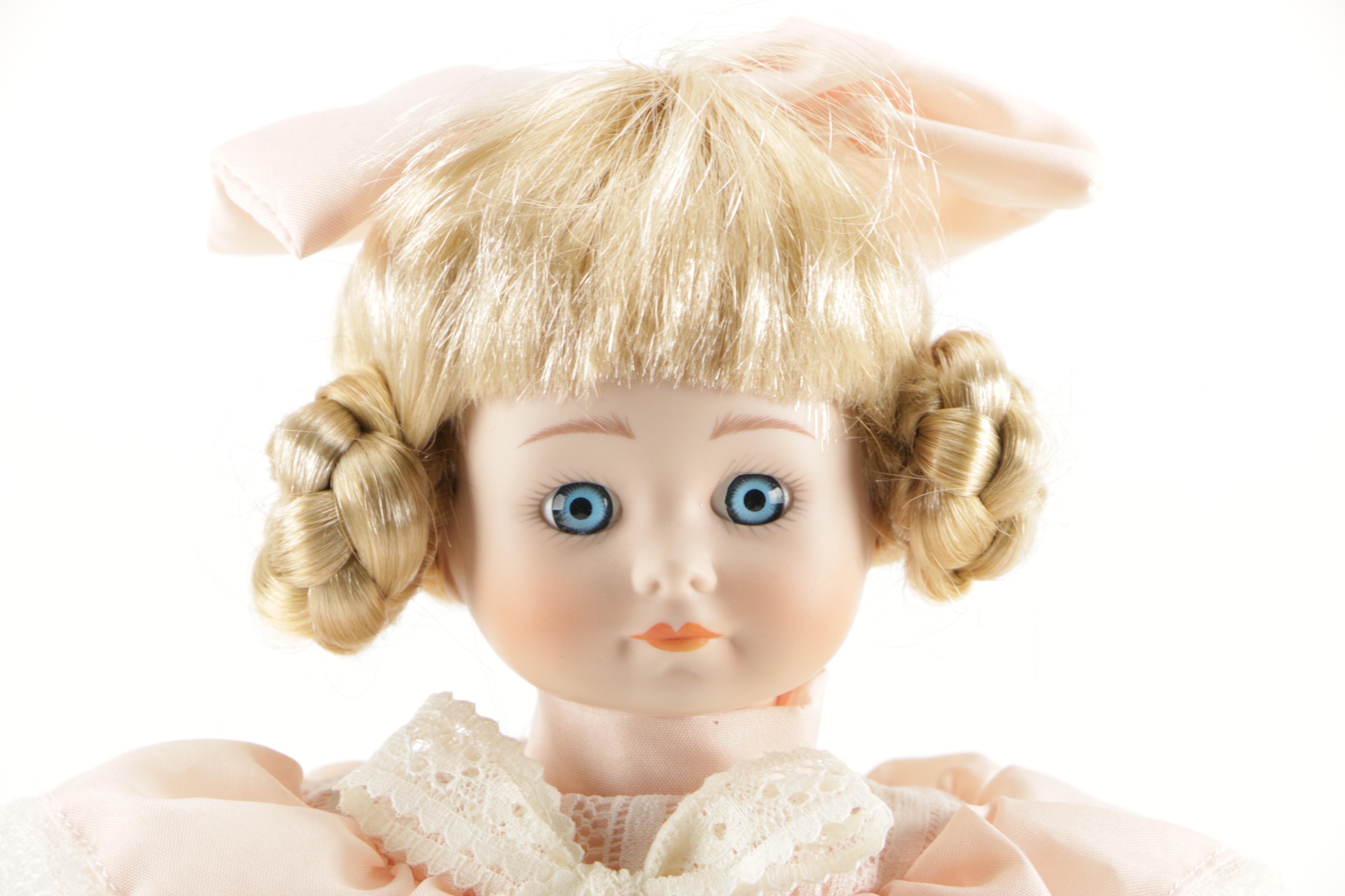 Porcelain Dolls and Plastic Doll