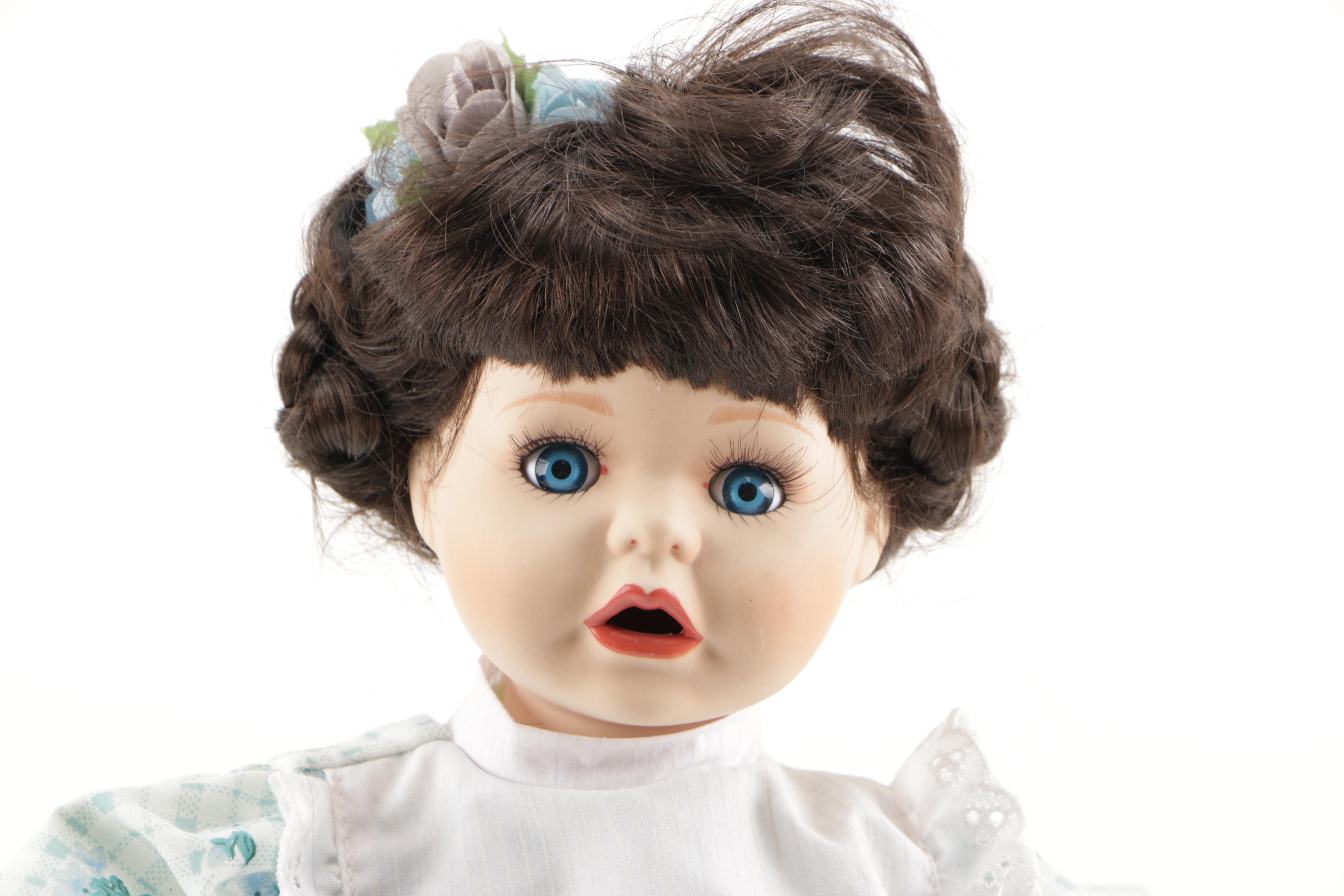 Porcelain Dolls and Plastic Doll