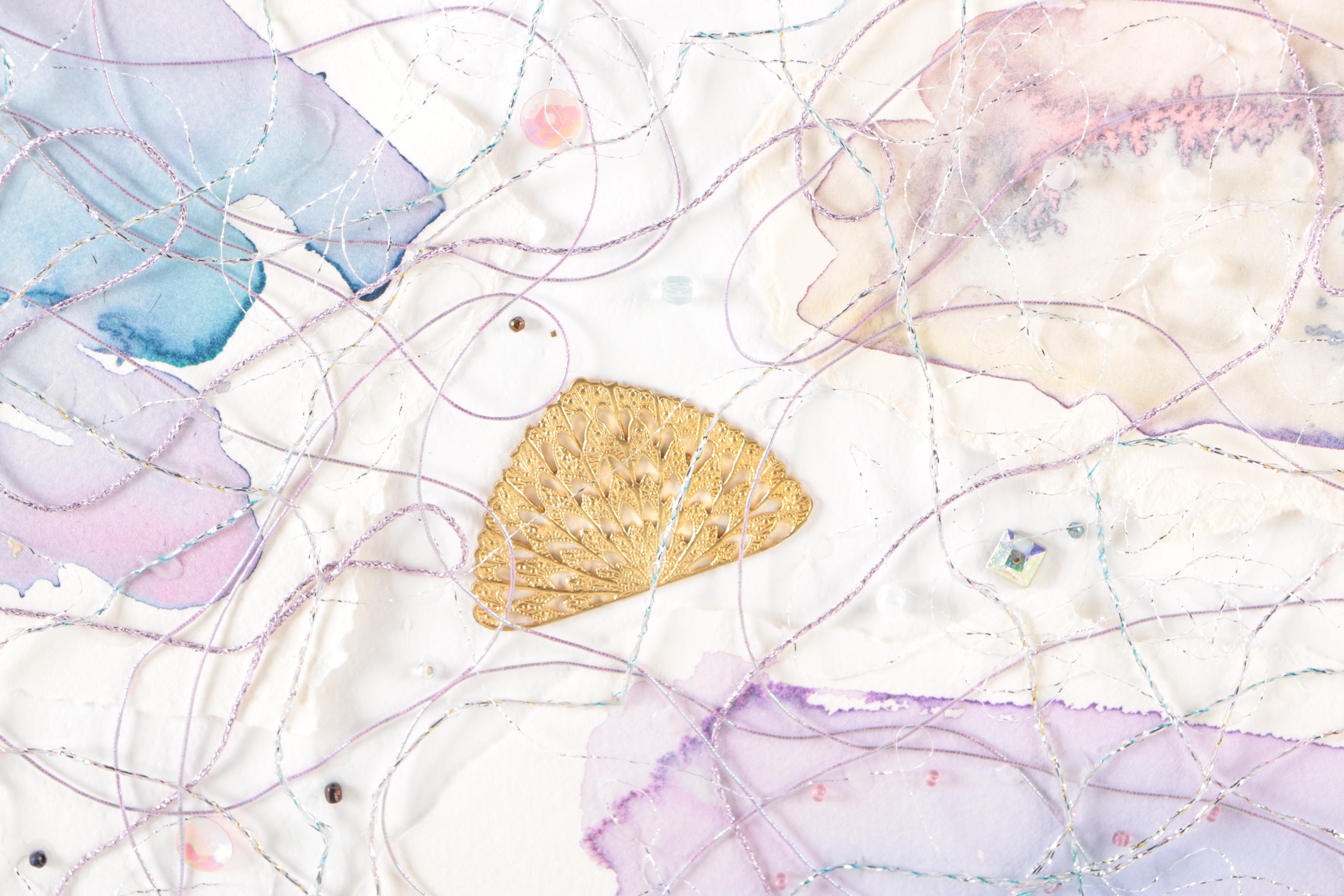 Jessica Ramsey Weiss Original Mixed Media Collage "Motion"