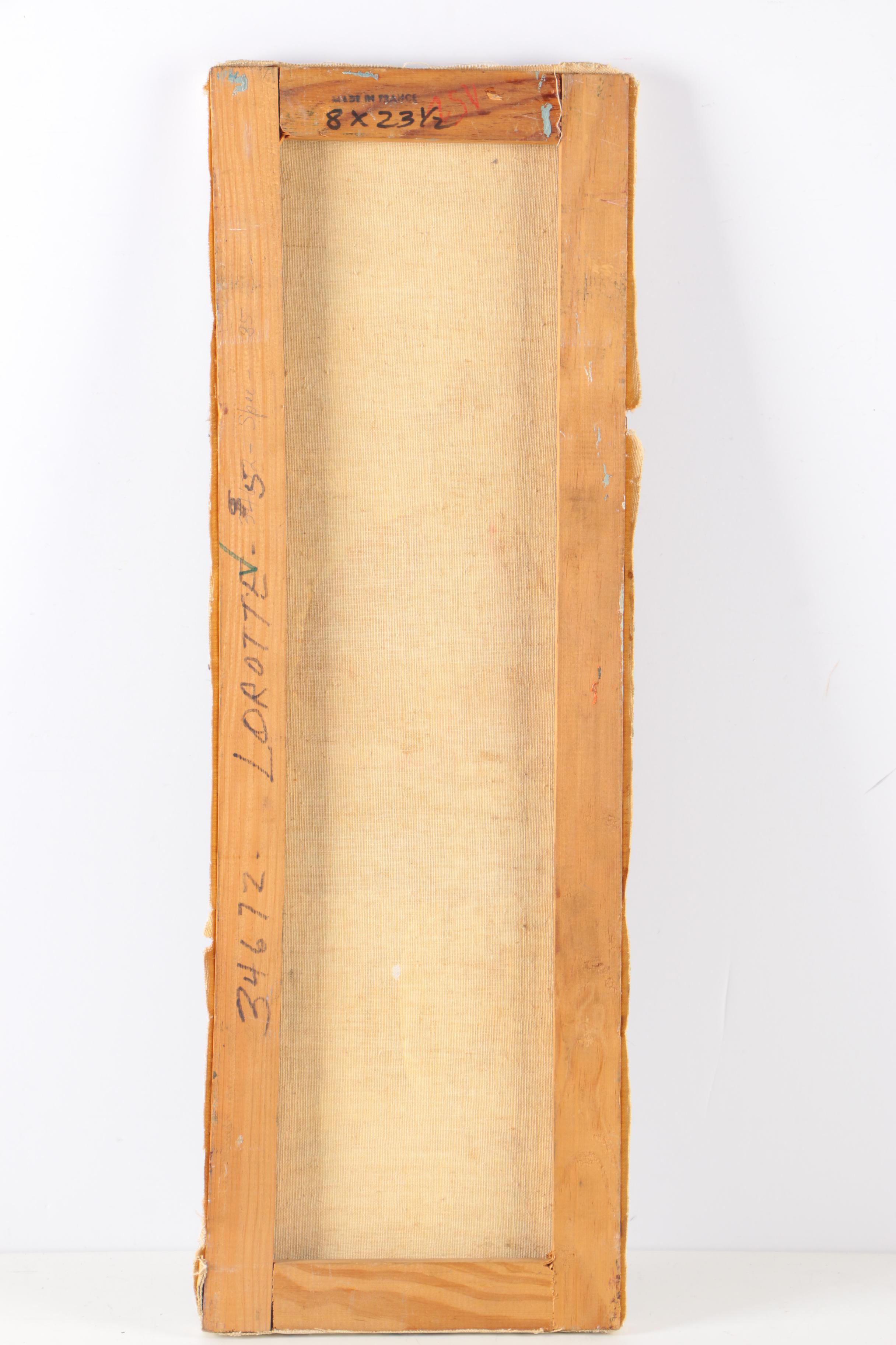 R. Lorotte Original Oil Painting Of Street Musician