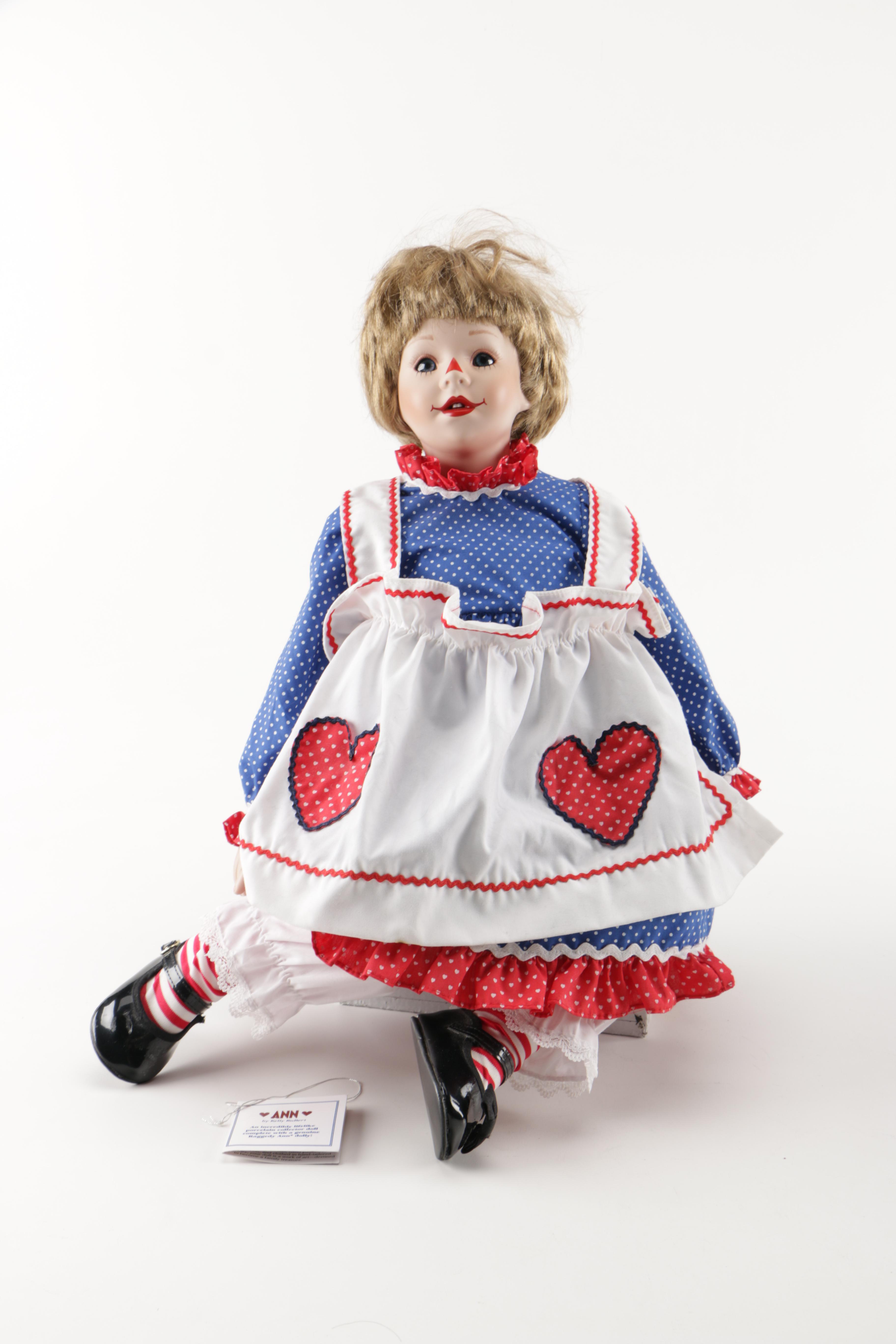 Kelly RuBert Raggedy Ann and Raggedy Andy Dolls